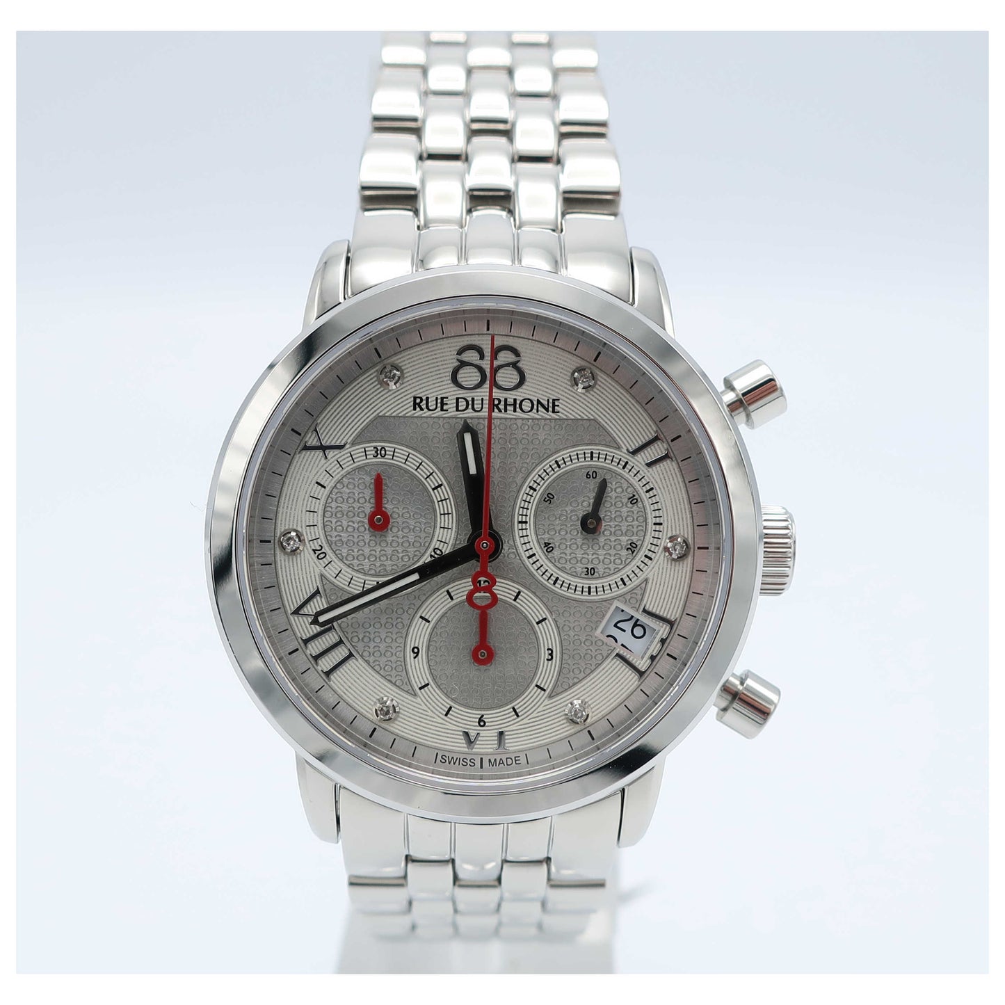 Front view of 88 Rue du Rhone Double 8 Origin Women's Swiss Quartz (Battery-Powered) Watch 87WA130035-SD