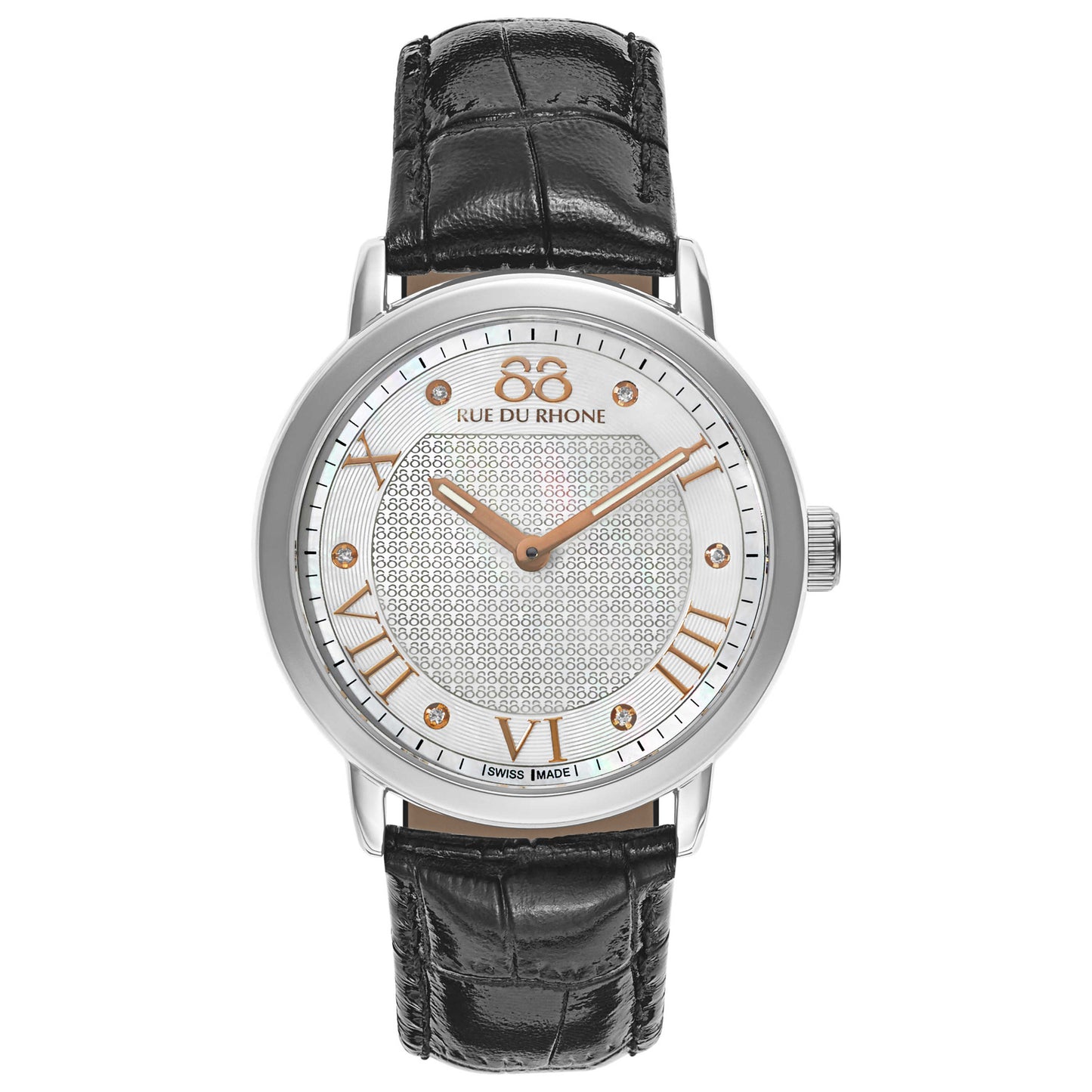 Front view of 88 Rue du Rhone Double 8 Origin Women's Swiss Quartz (Battery-Powered) Watch 87WA130037