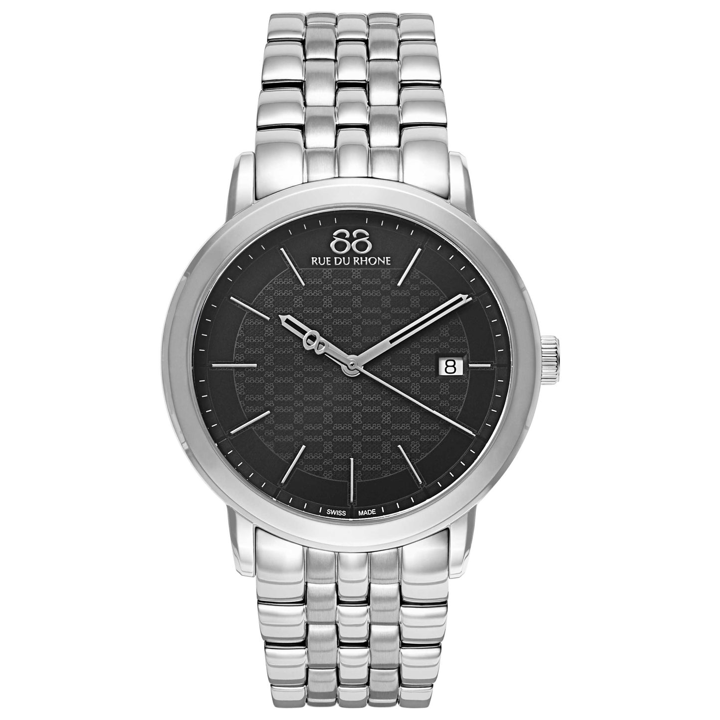 Front view of 88 Rue du Rhone Double 8 Origin Men's Swiss Quartz (Battery-Powered) Watch 87WA140001