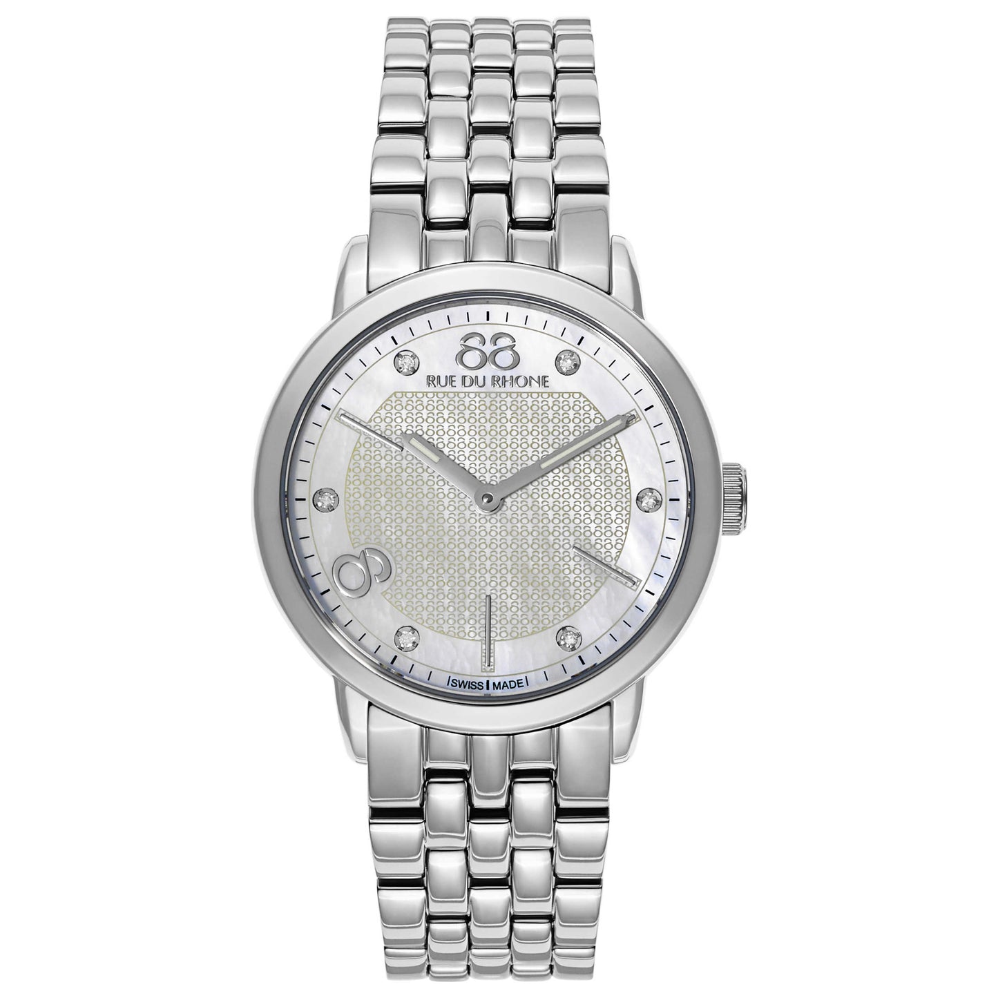 Front view of 88 Rue du Rhone Double 8 Origin Women's Swiss Quartz (Battery-Powered) Watch 87WA140006