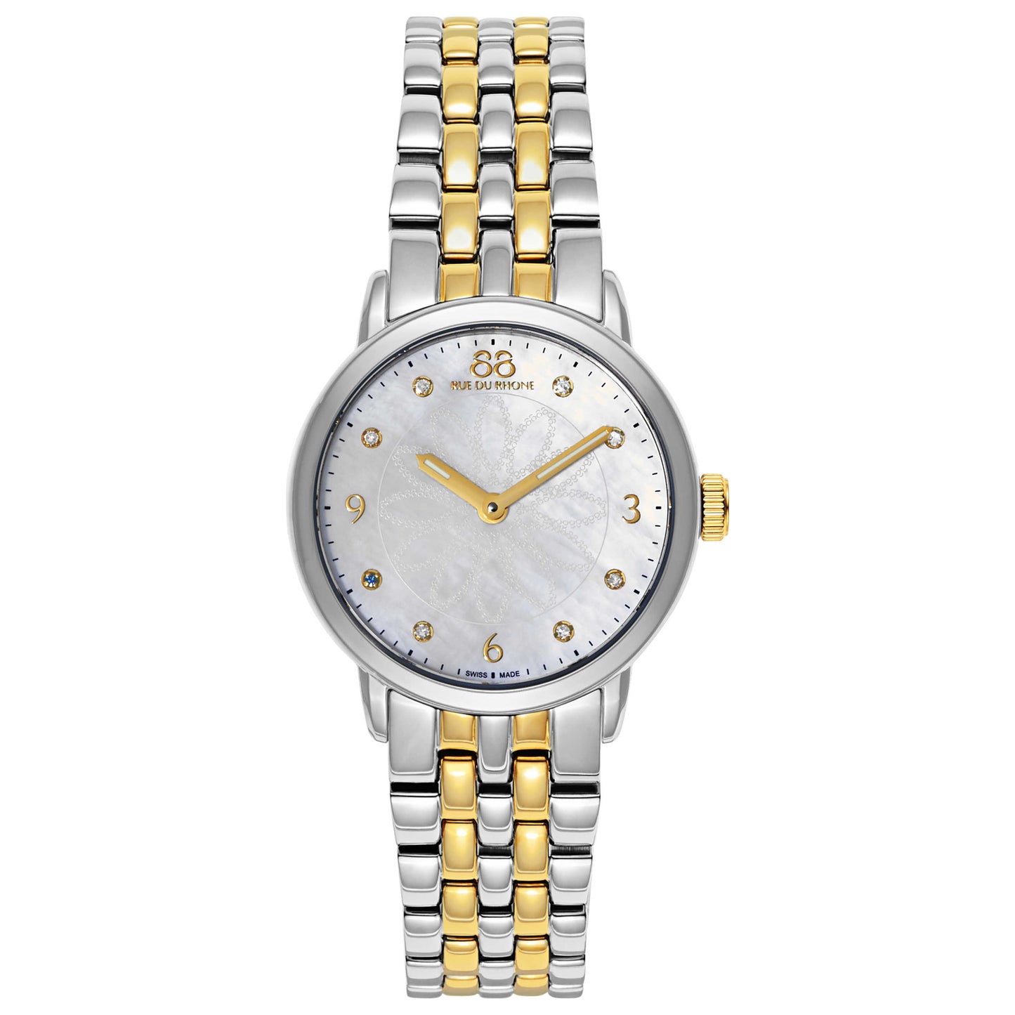 Front view of 88 Rue du Rhone Double 8 Origin Women's Swiss Quartz (Battery-Powered) Watch 87WA140009