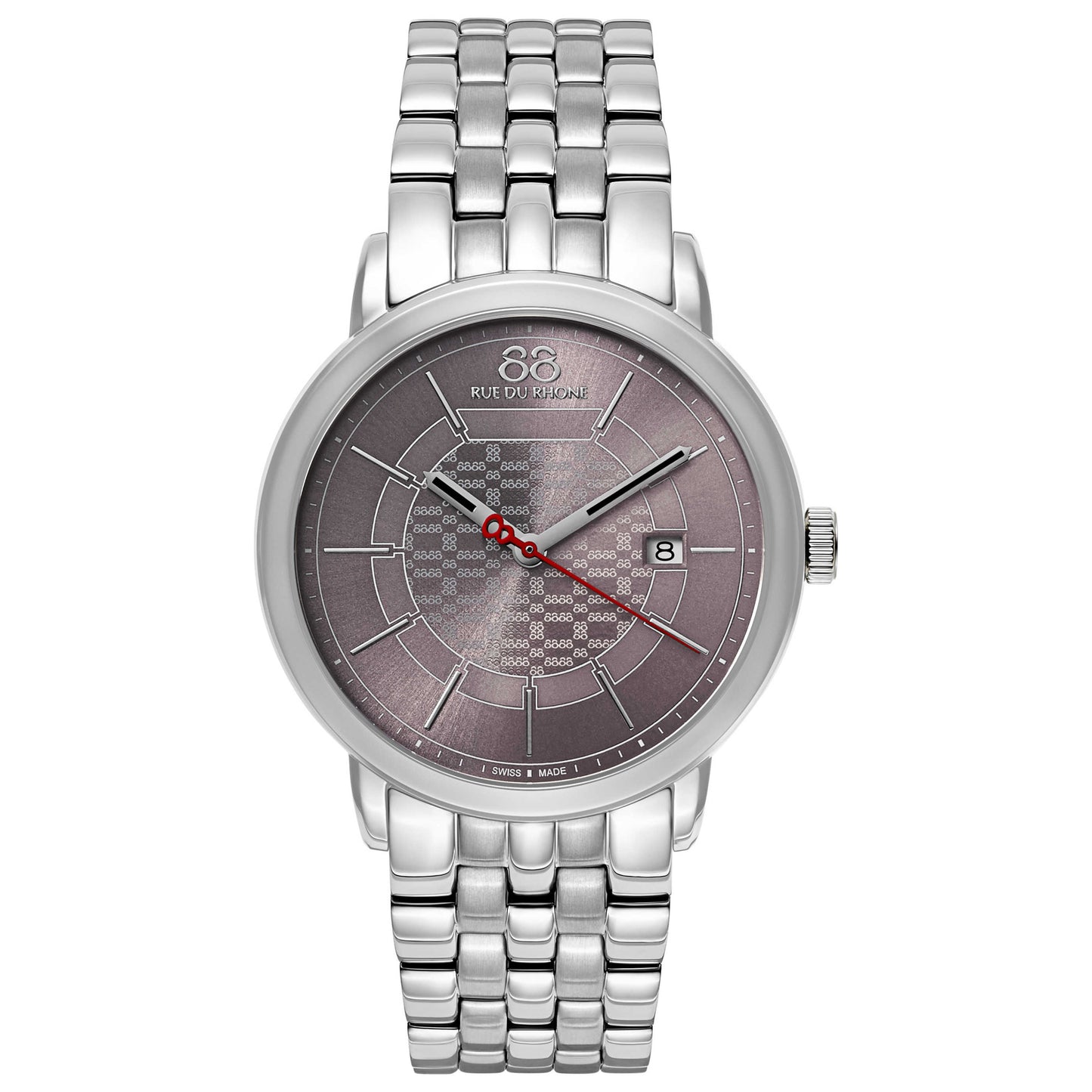Front view of 88 Rue du Rhone Double 8 Origin Men's Swiss Quartz (Battery-Powered) Watch 87WA140025