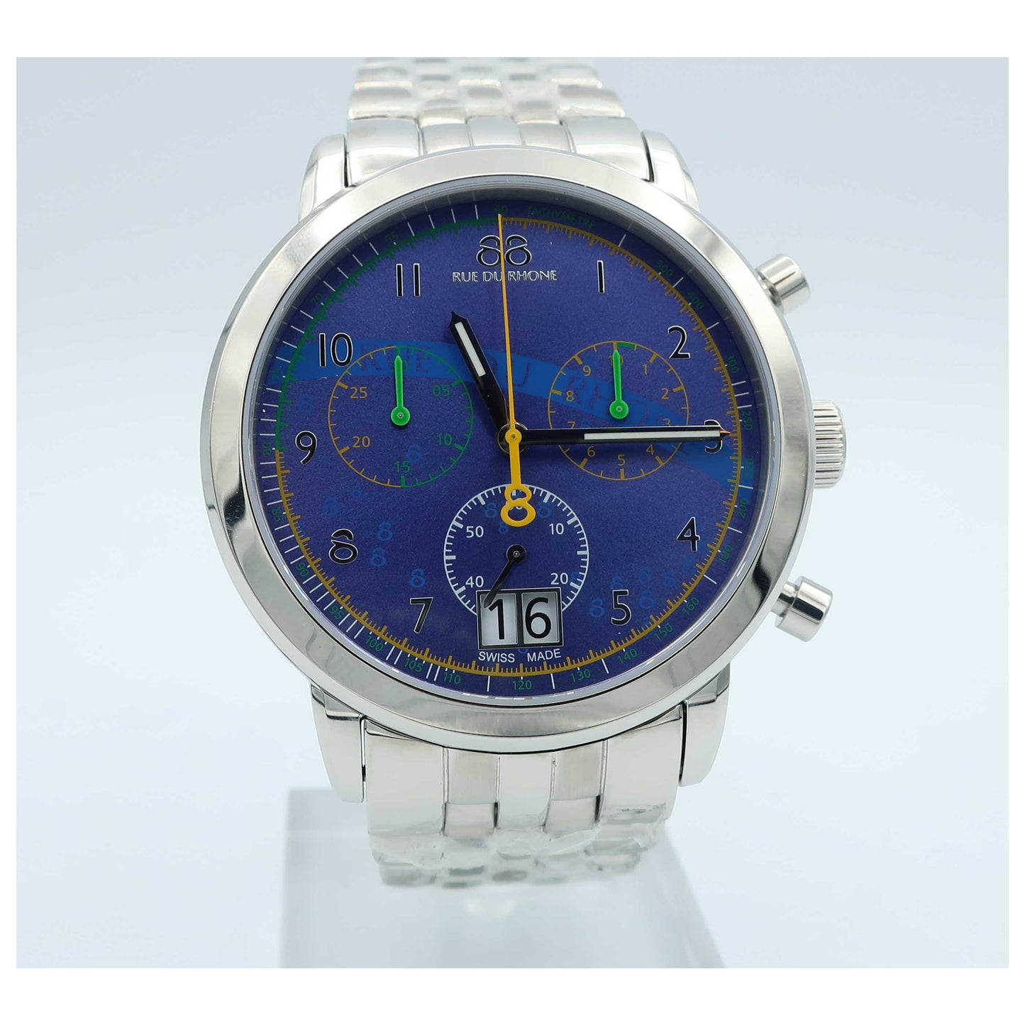 Front view of 88 Rue du Rhone Double 8 Origin Men's Swiss Quartz (Battery-Powered) Watch 87WA140033-SD