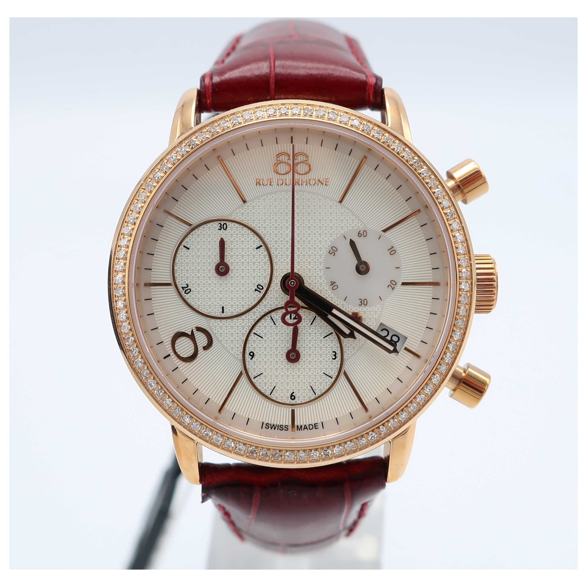 Front view of 88 Rue du Rhone 88 Originals Women's Swiss Quartz (Battery-Powered) Watch 87WA140035-SD