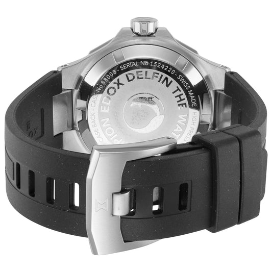 Back view of Edox Delfin The Original Men's Automatic Watch 88008-3CA-BUIN