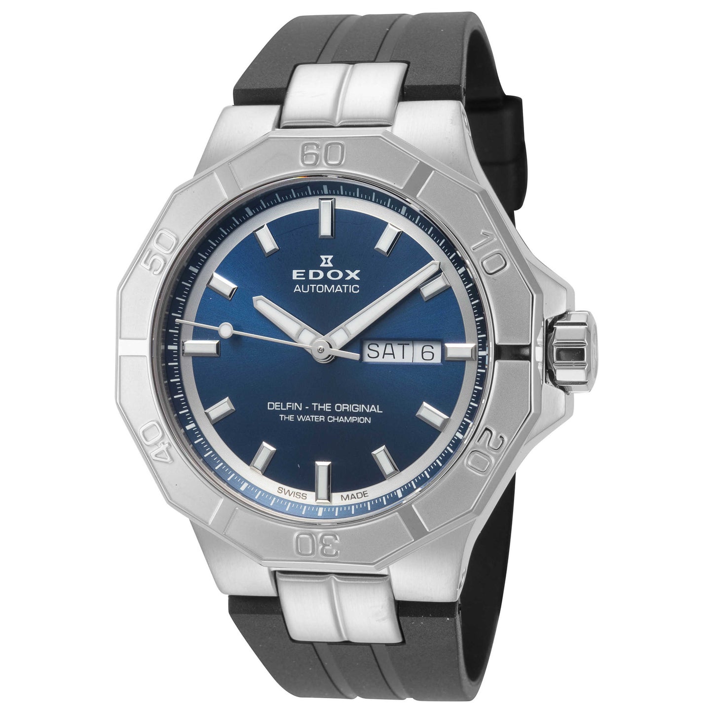 Front view of Edox Delfin The Original Men's Automatic Watch 88008-3CA-BUIN