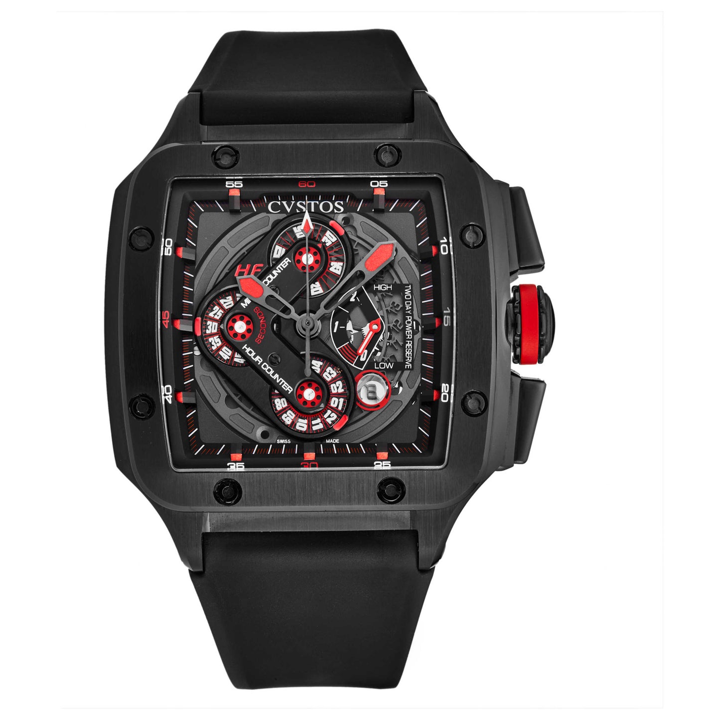 Front view of Cvstos Evosquare 50 Men's Automatic Watch 9040CHE50HFAN01