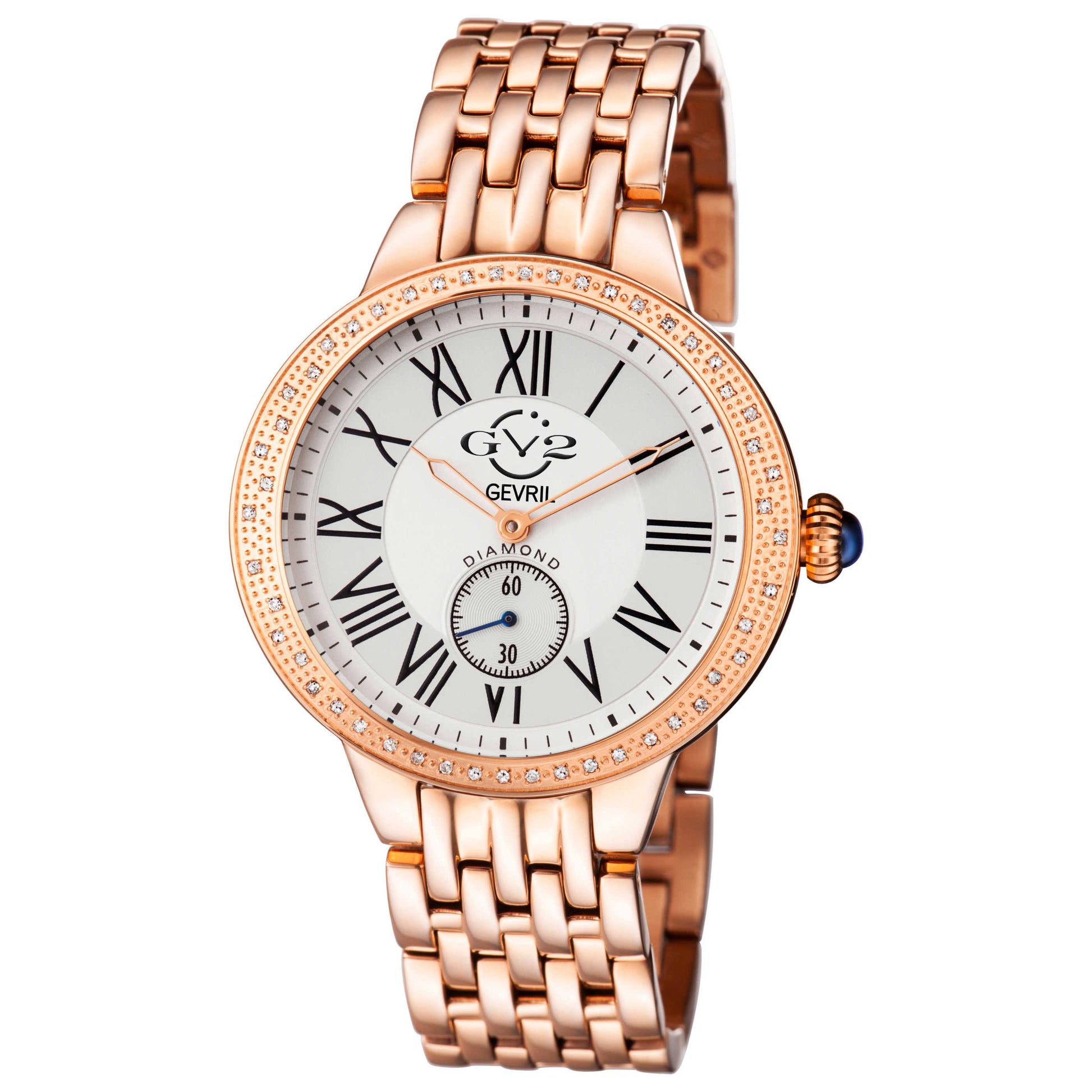 Front view of GV2 by Gevril Astor Diamond Women's Quartz Watch 9102