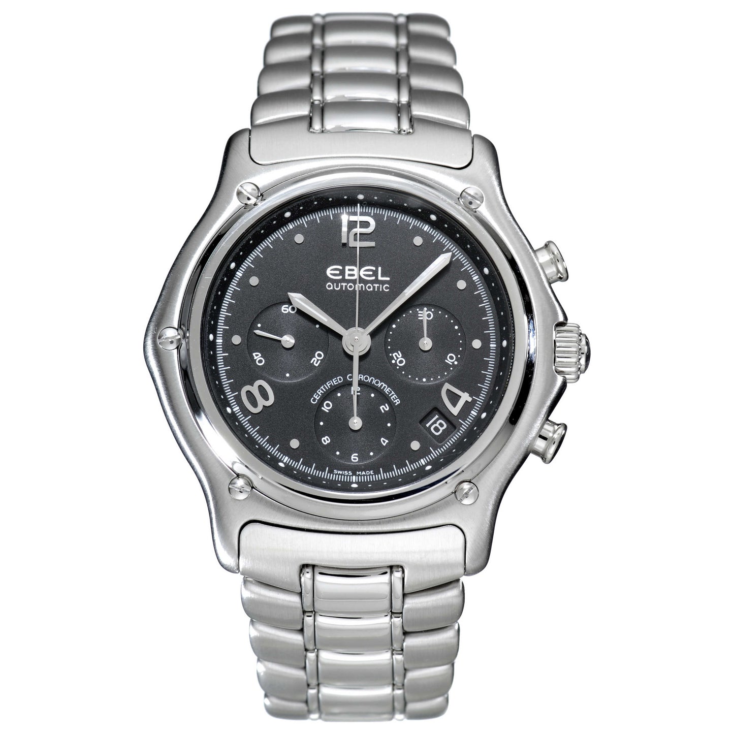 Front view of Ebel 1911 Men's Automatic Watch 9137240-15765P