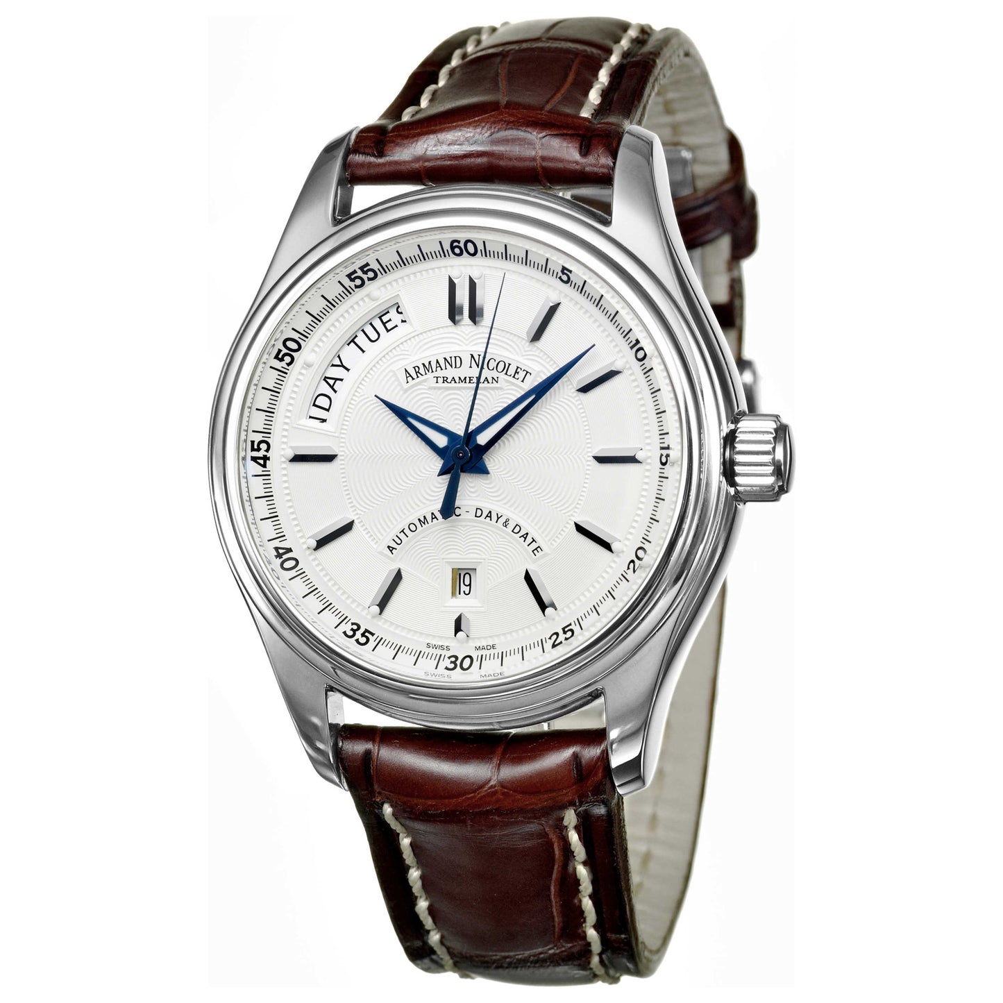 Front view of Armand Nicolet M02 Men's Watch 9141A-AG-P914MR2