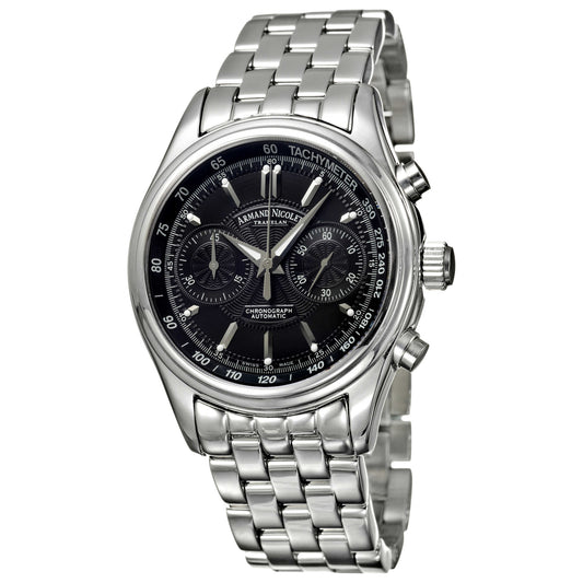 Front view of Armand Nicolet M02 Men's Automatic Watch 9144A-NR-M9140
