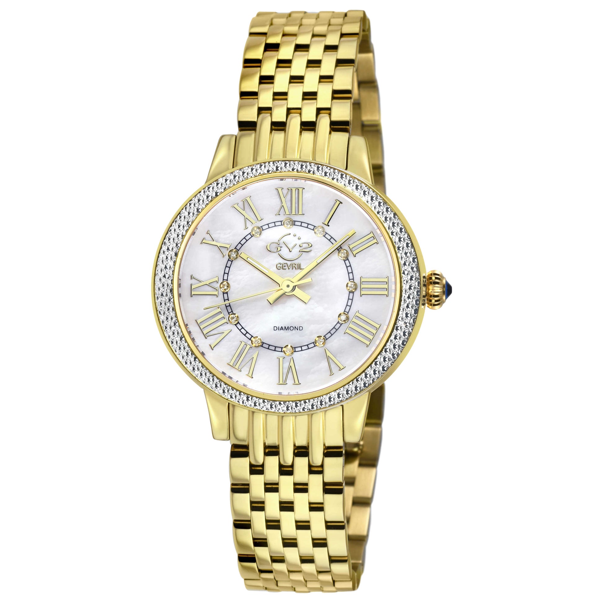 Front view of GV2 by Gevril Astor III Women's Quartz Watch 9153B