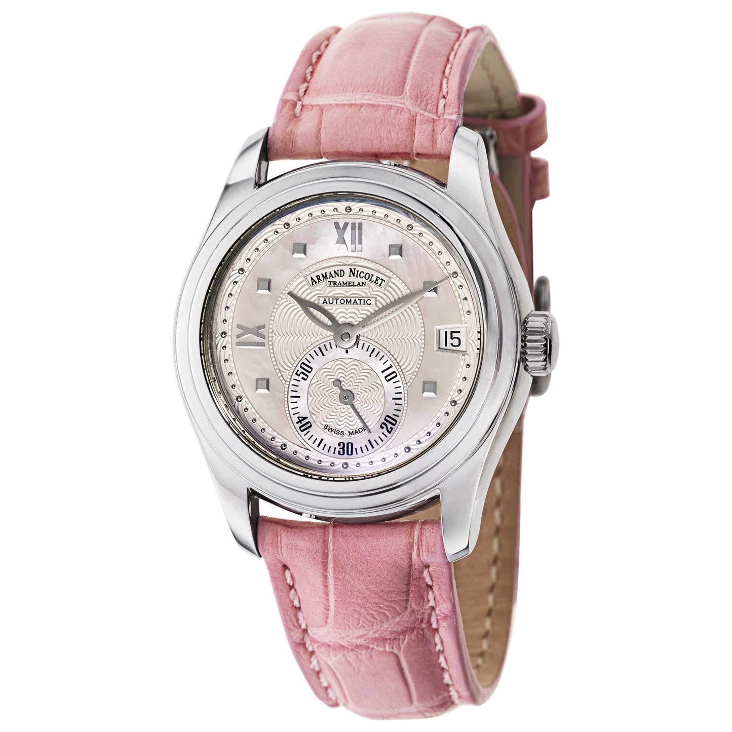 Front view of Armand Nicolet M03 Women's Automatic Watch 9155A-AN-P915RS8