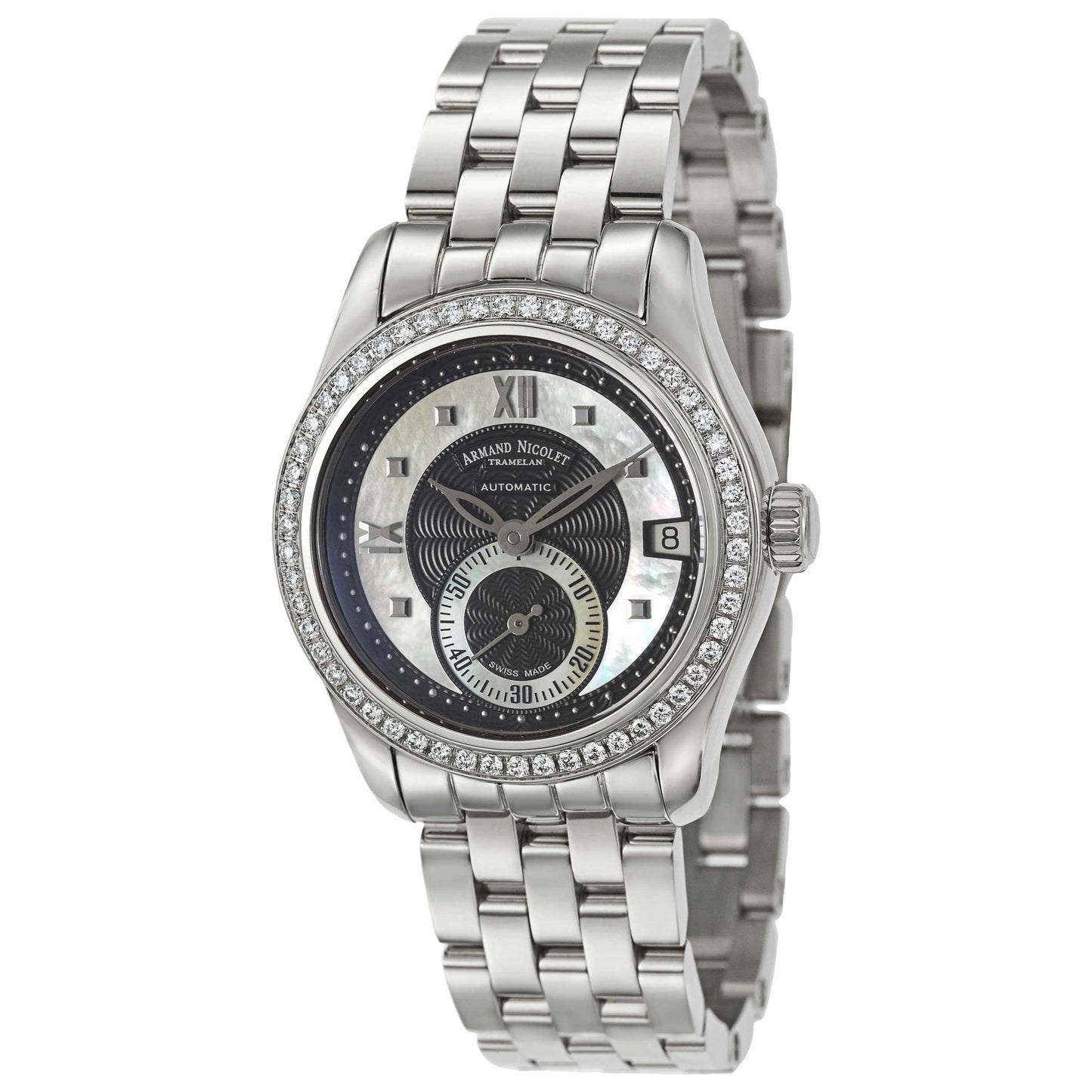 Front view of Armand Nicolet M03 Women's Automatic Watch 9155D-NN-M9150