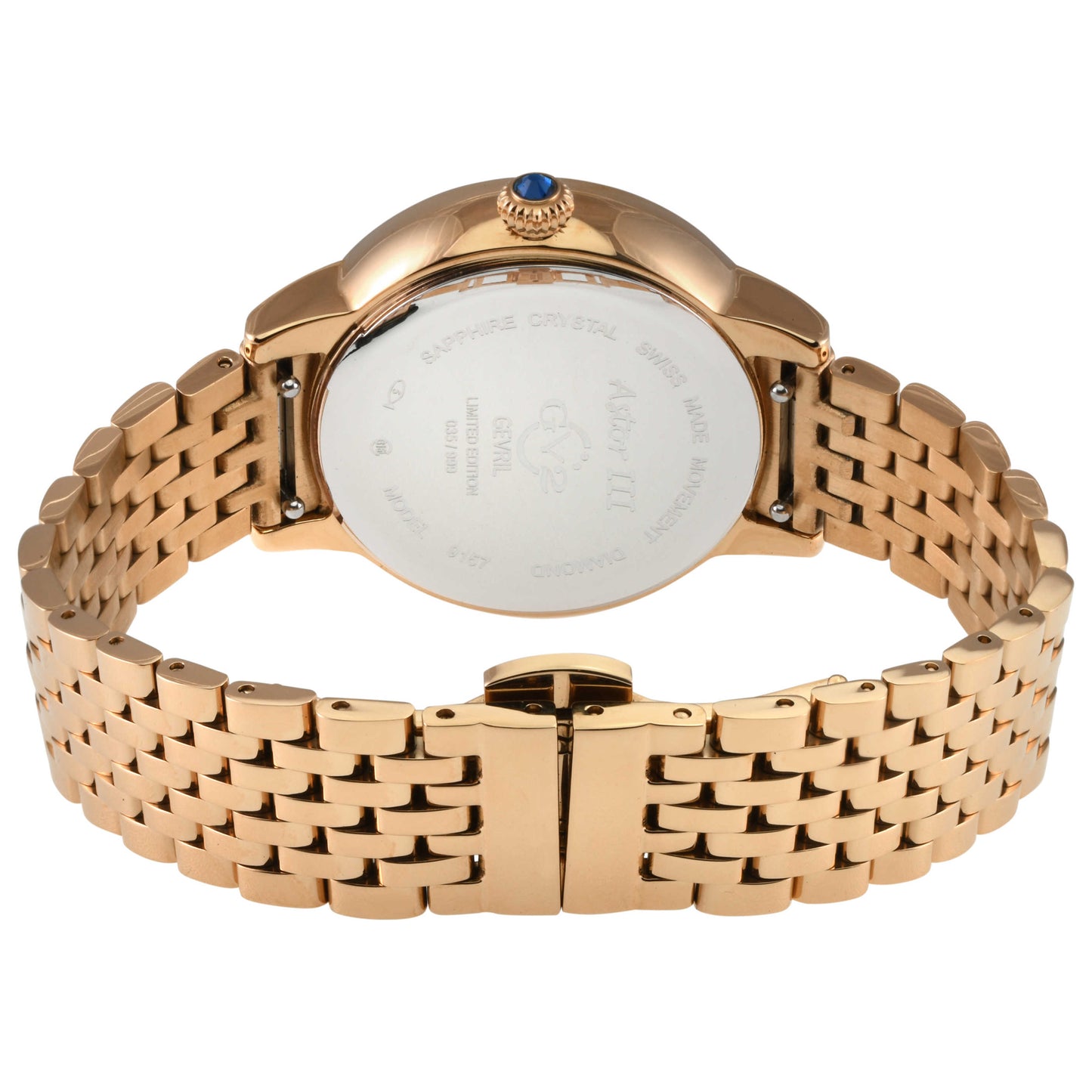 GV2 by Gevril Astor III Diamond Women's Quartz Watch 9157B - Image #2