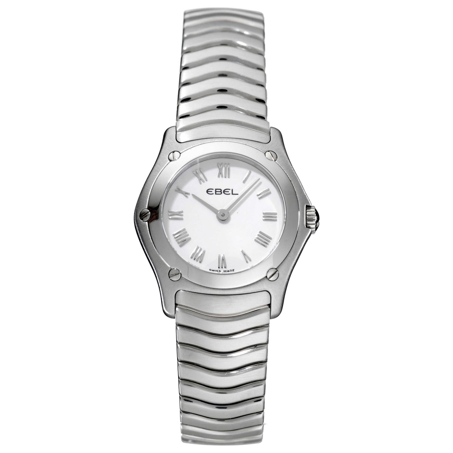 Front view of Ebel Classic Wave Women's Swiss Quartz (Battery-Powered) Watch 9157F11-0225
