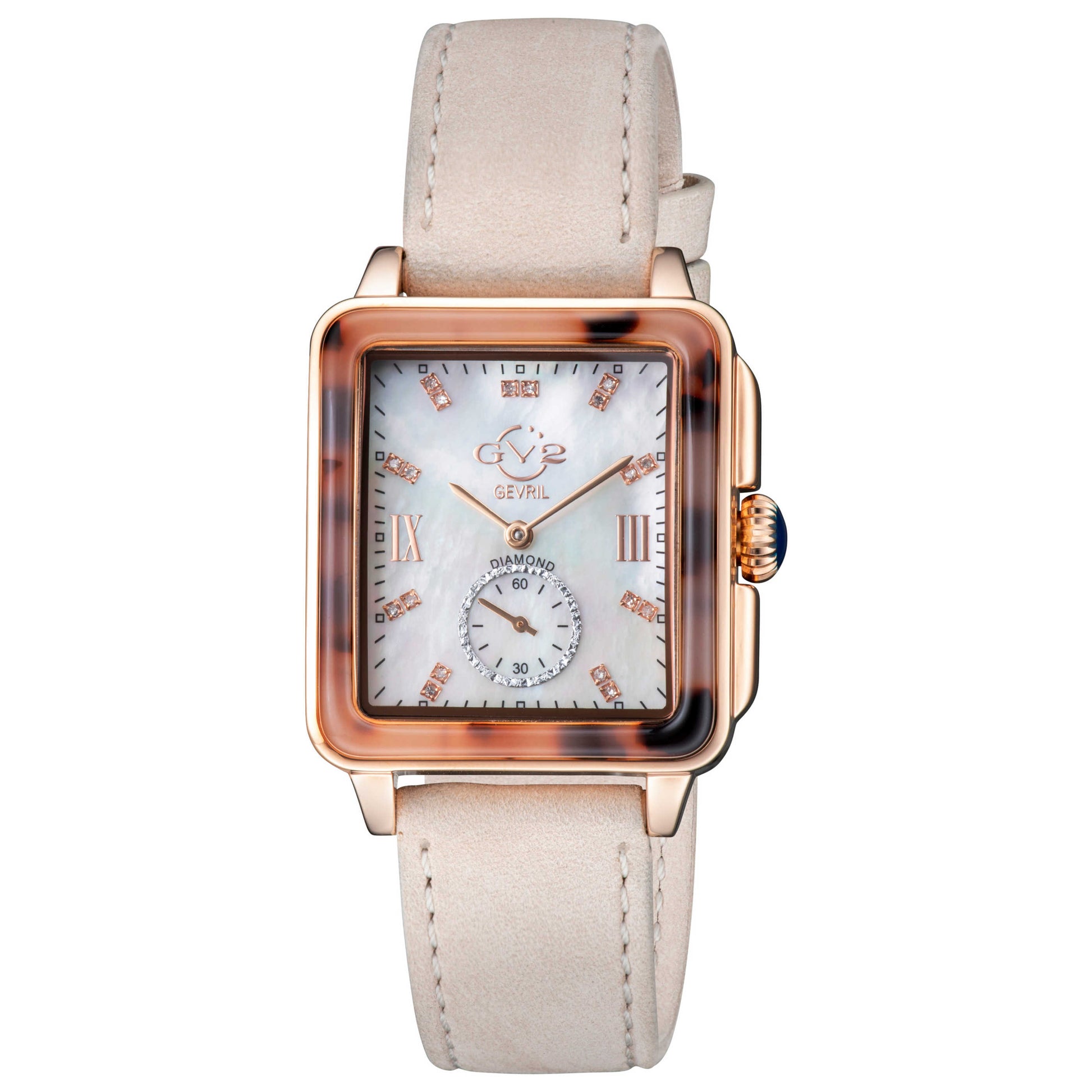 Front view of GV2 by Gevril Bari Diamond Women's Quartz Watch 9242