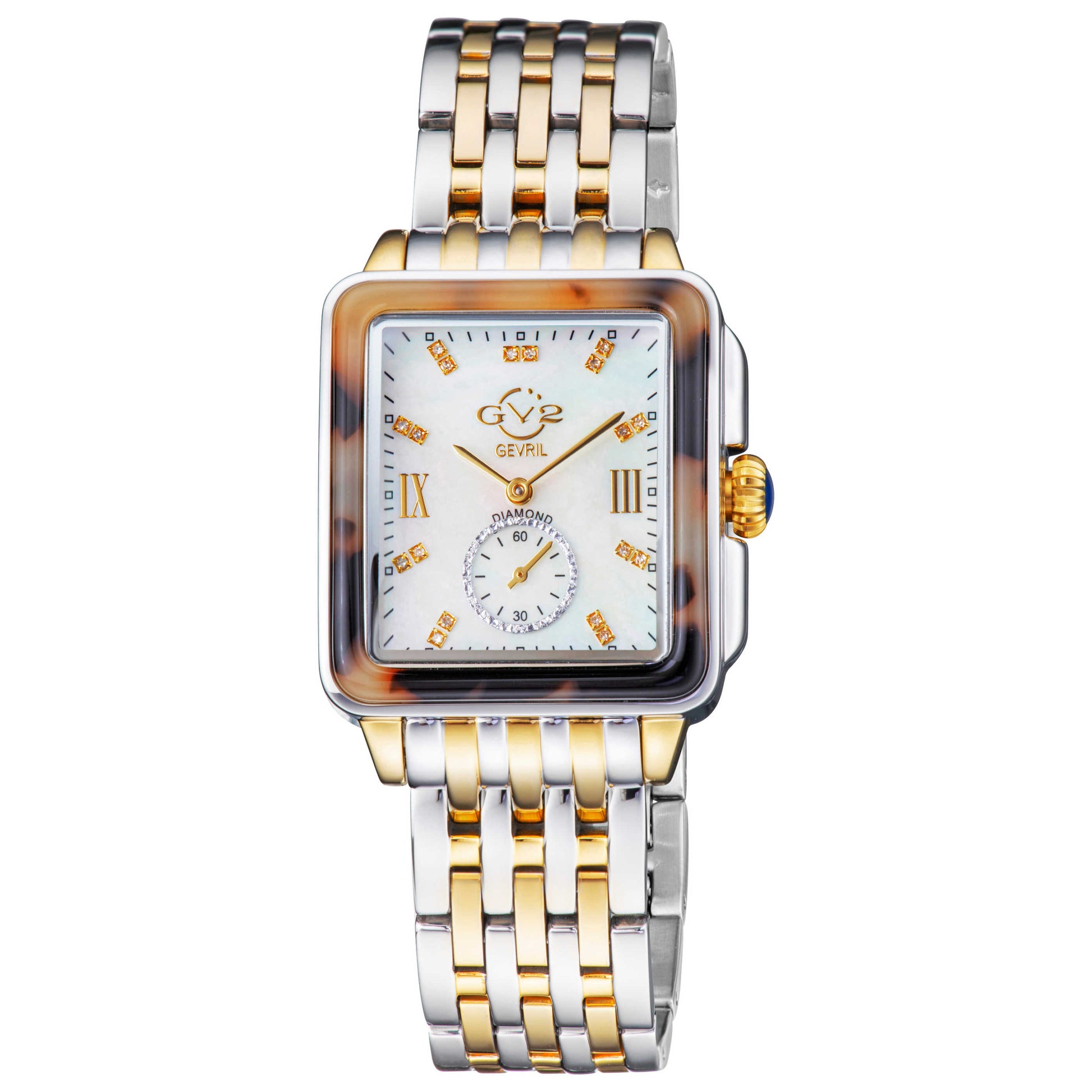 Front view of GV2 by Gevril Bari Diamond Women's Quartz Watch 9247B