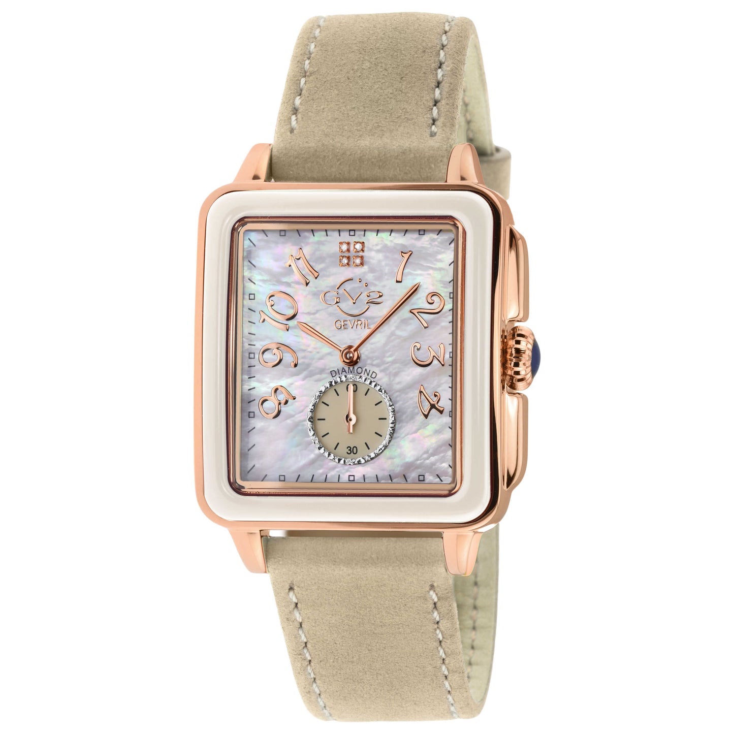 Front view of GV2 by Gevril Bari Diamond Women's Quartz Watch 9262