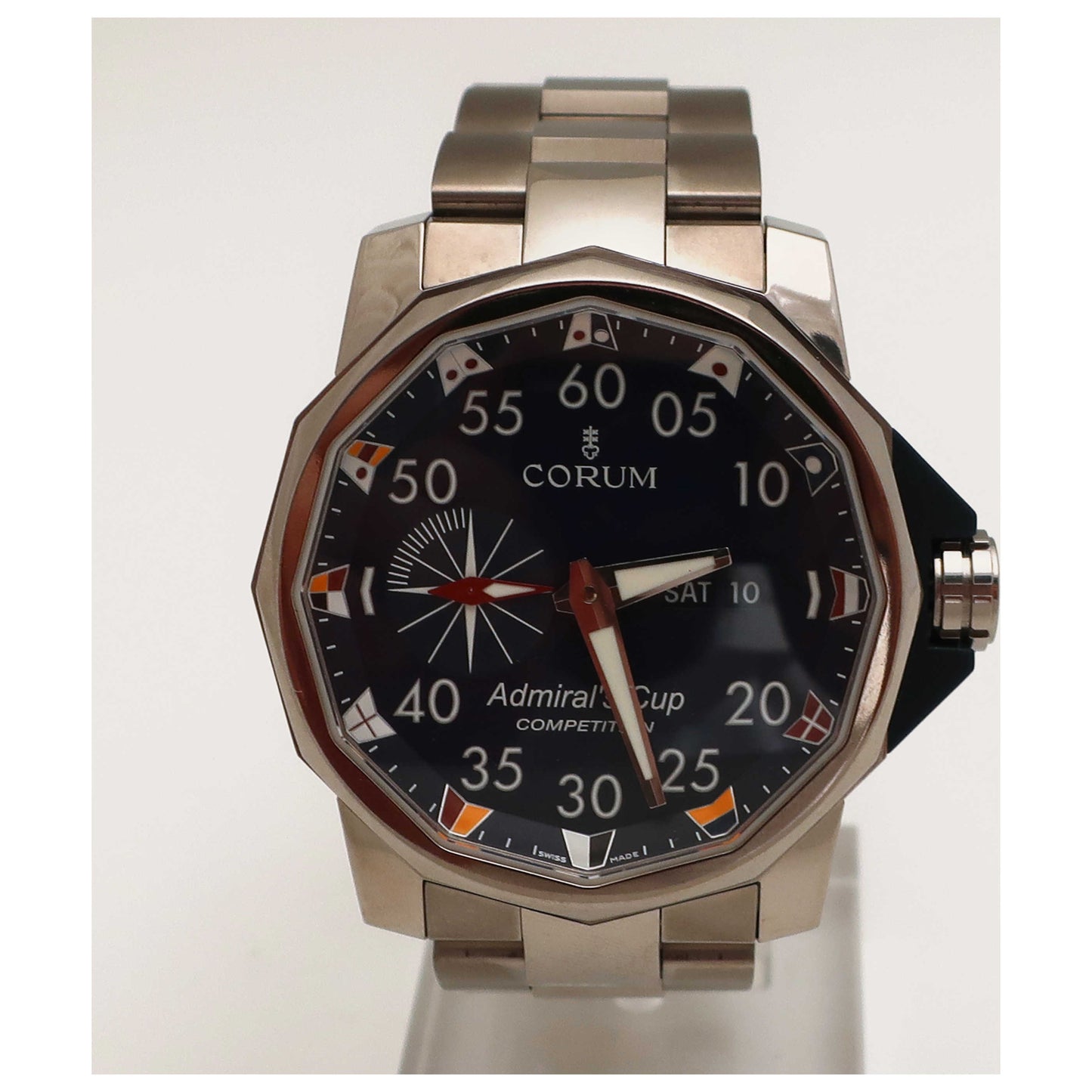 Front view of Corum Admiral's Cup Men's Automatic Watch 94793304V700AB12-SDV