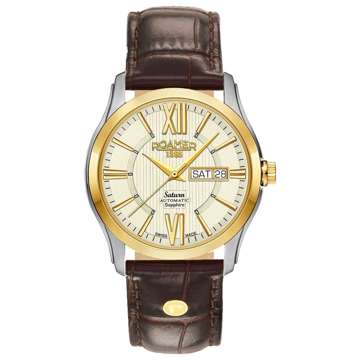 Front view of Roamer Saturn II Men's Manual-Wind Watch 960637-47-33-09