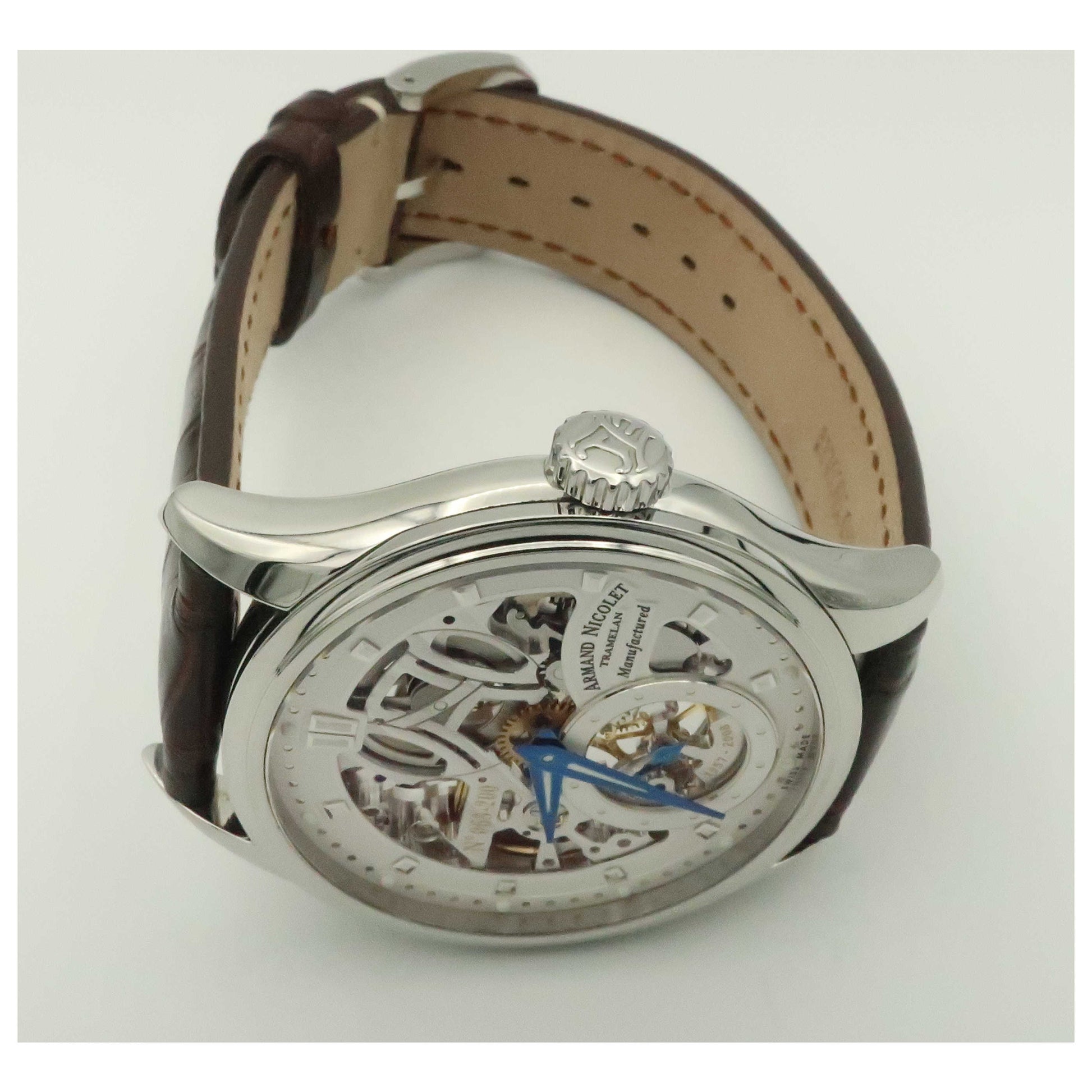 Armand Nicolet LS8 Men's Manual-Wind Watch 9620S-AG-P713MR2-PO - Image #8
