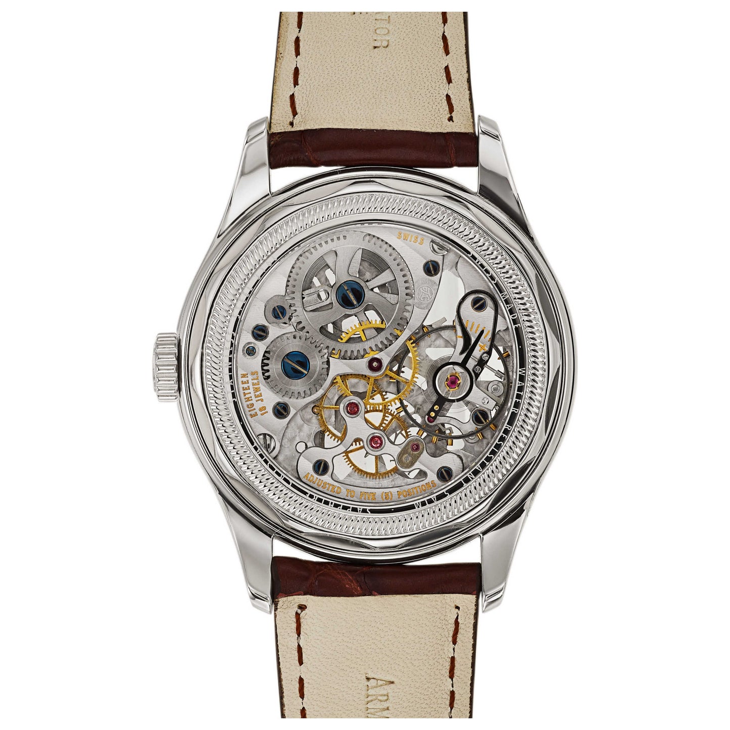 Armand Nicolet LS8 Men's Manual-Wind Watch 9620S-AG-P713MR2 - Image #2