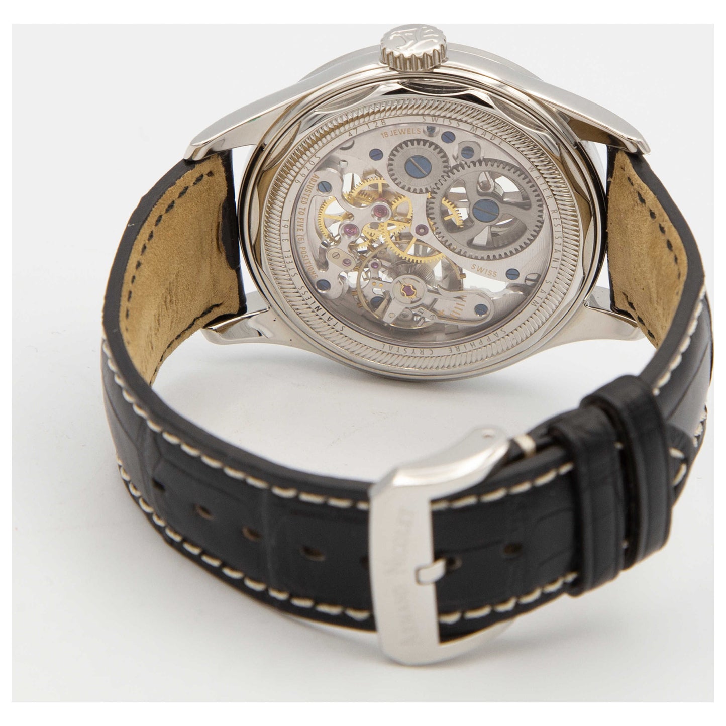 Armand Nicolet LS8 Men's Manual-Wind Watch 9620S-NR-P713NR2-SDV - Image #7