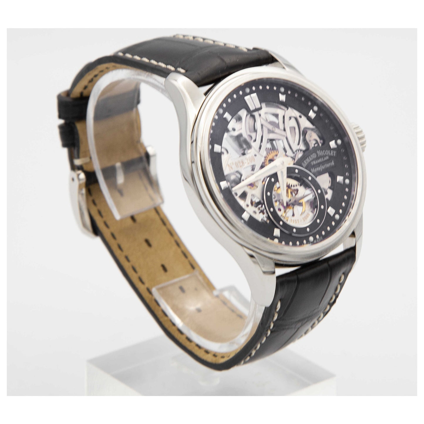 Armand Nicolet LS8 Men's Manual-Wind Watch 9620S-NR-P713NR2-SDV - Image #3