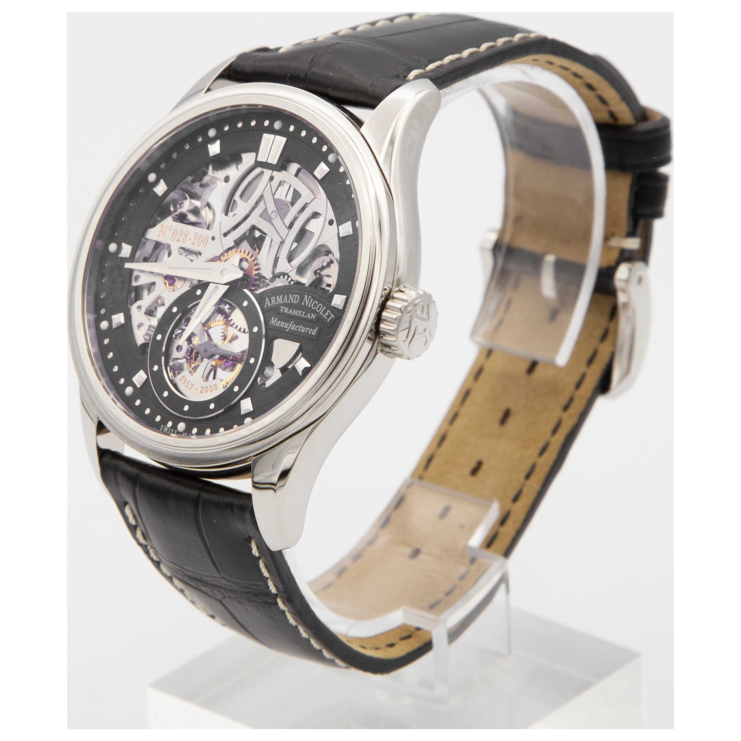Armand Nicolet LS8 Men's Manual-Wind Watch 9620S-NR-P713NR2-SDV - Image #4