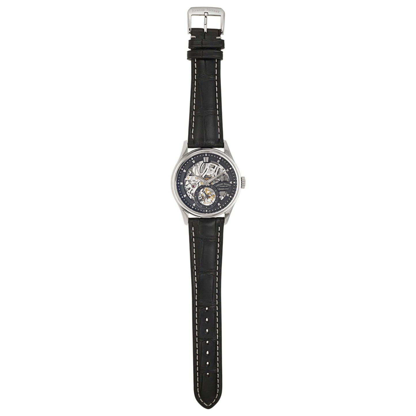Armand Nicolet LS8 Men's Manual-Wind Watch 9620S-NR-P713NR2 - Image #8