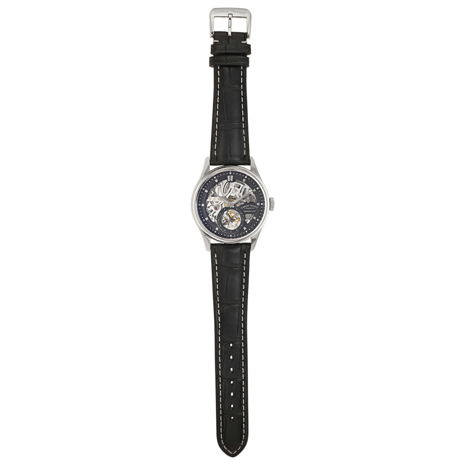 Armand Nicolet LS8 Men's Manual-Wind Watch 9620S-NR-P713NR2 - Image #8