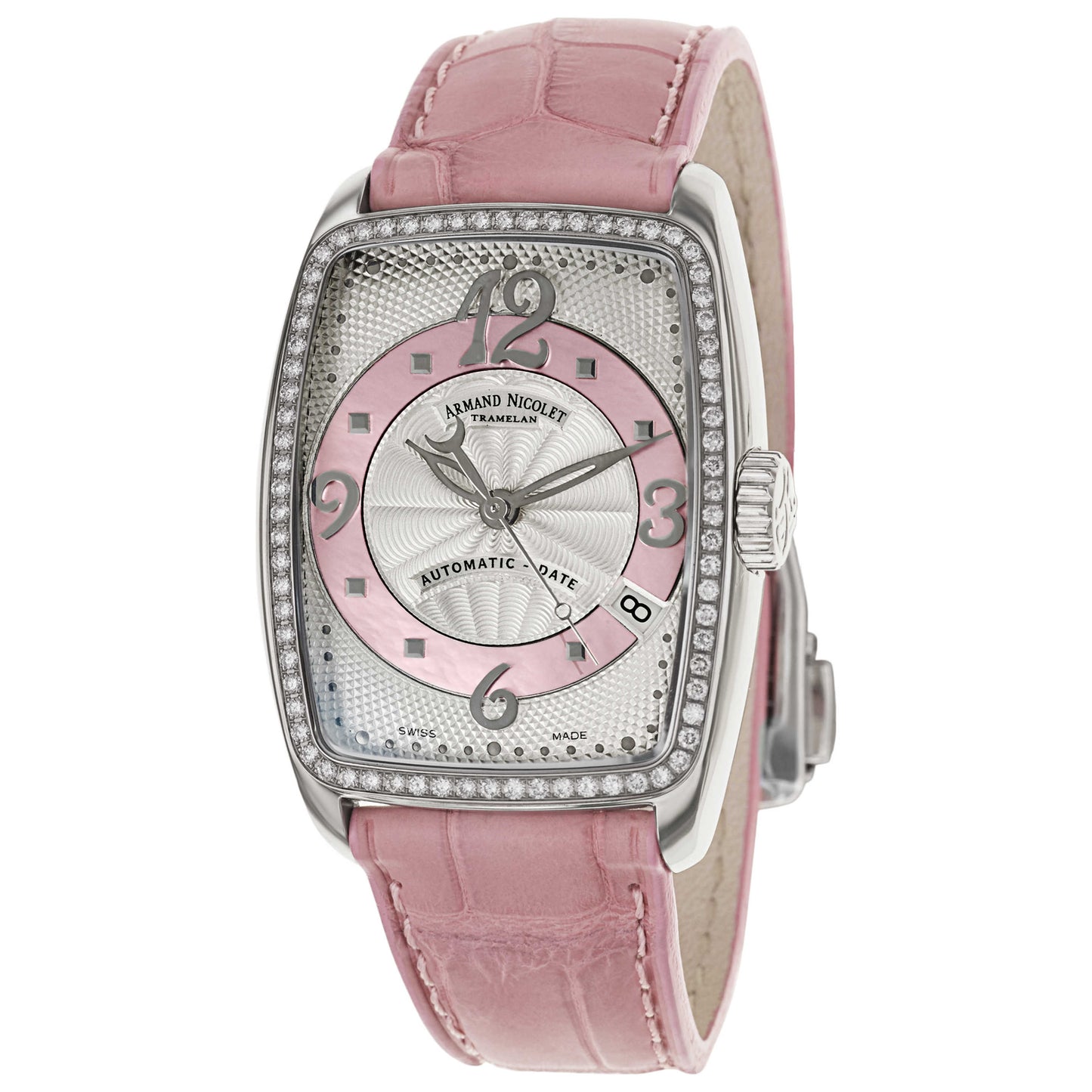 Front view of Armand Nicolet TL7 Women's Automatic Watch 9631D-AS-P968RS0