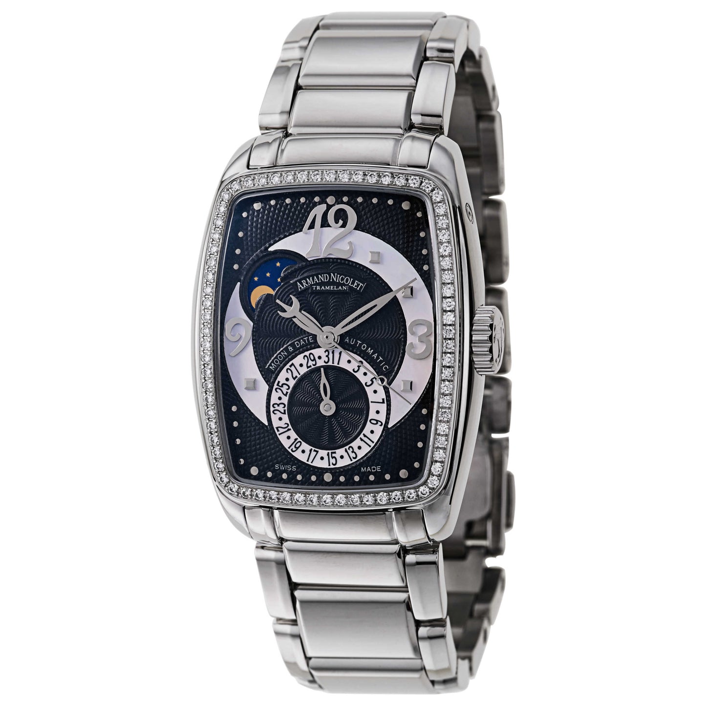 Front view of Armand Nicolet TL7 Women's Automatic Watch 9633D-NN-M9631