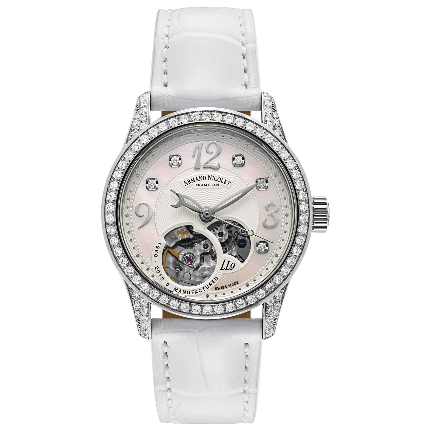 Front view of Armand Nicolet LL9 Women's Automatic Watch 9653V-AN-P953BC8