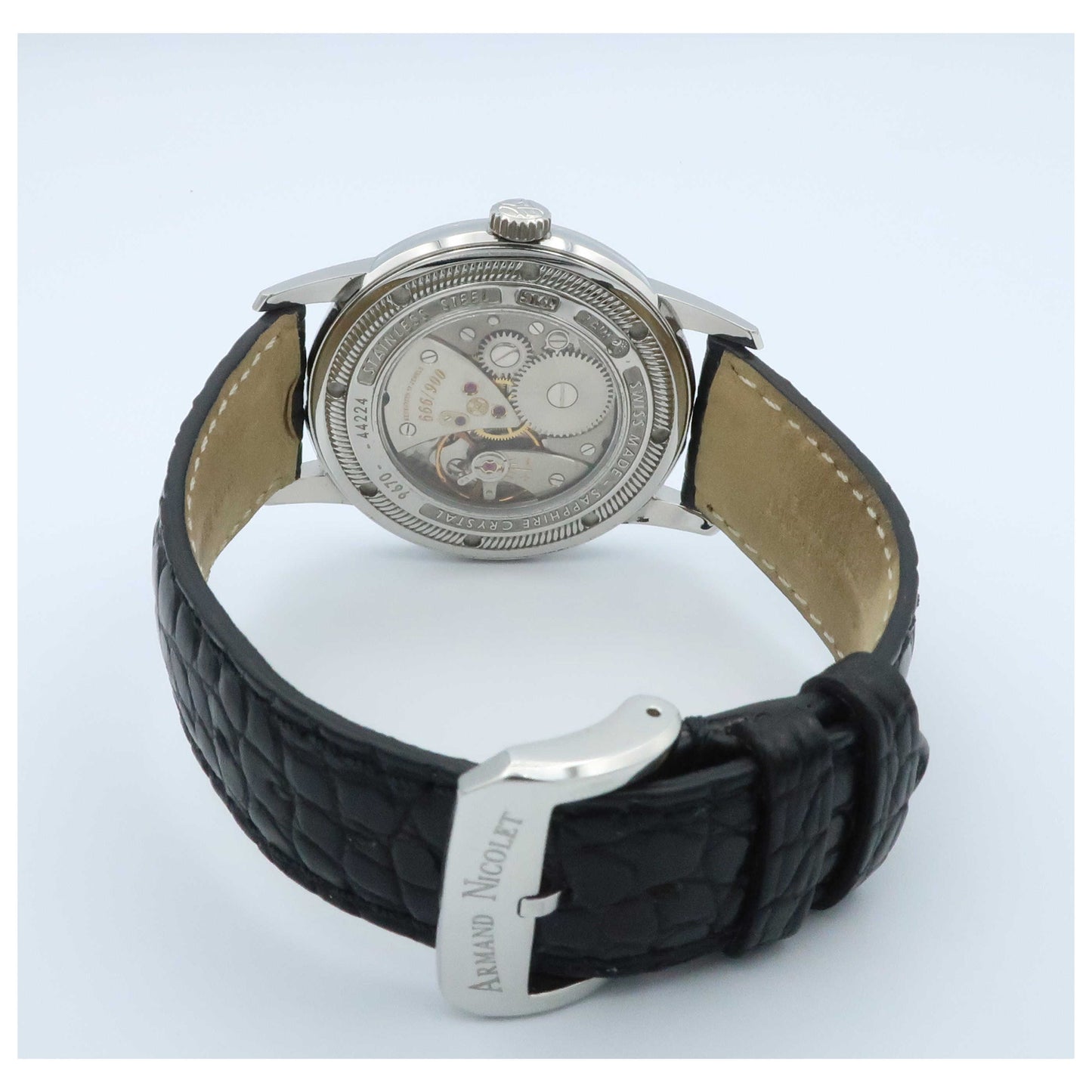 Armand Nicolet L10 Men's Manual-Wind Watch 9670A-AG-P670NR1-SD - Image #2