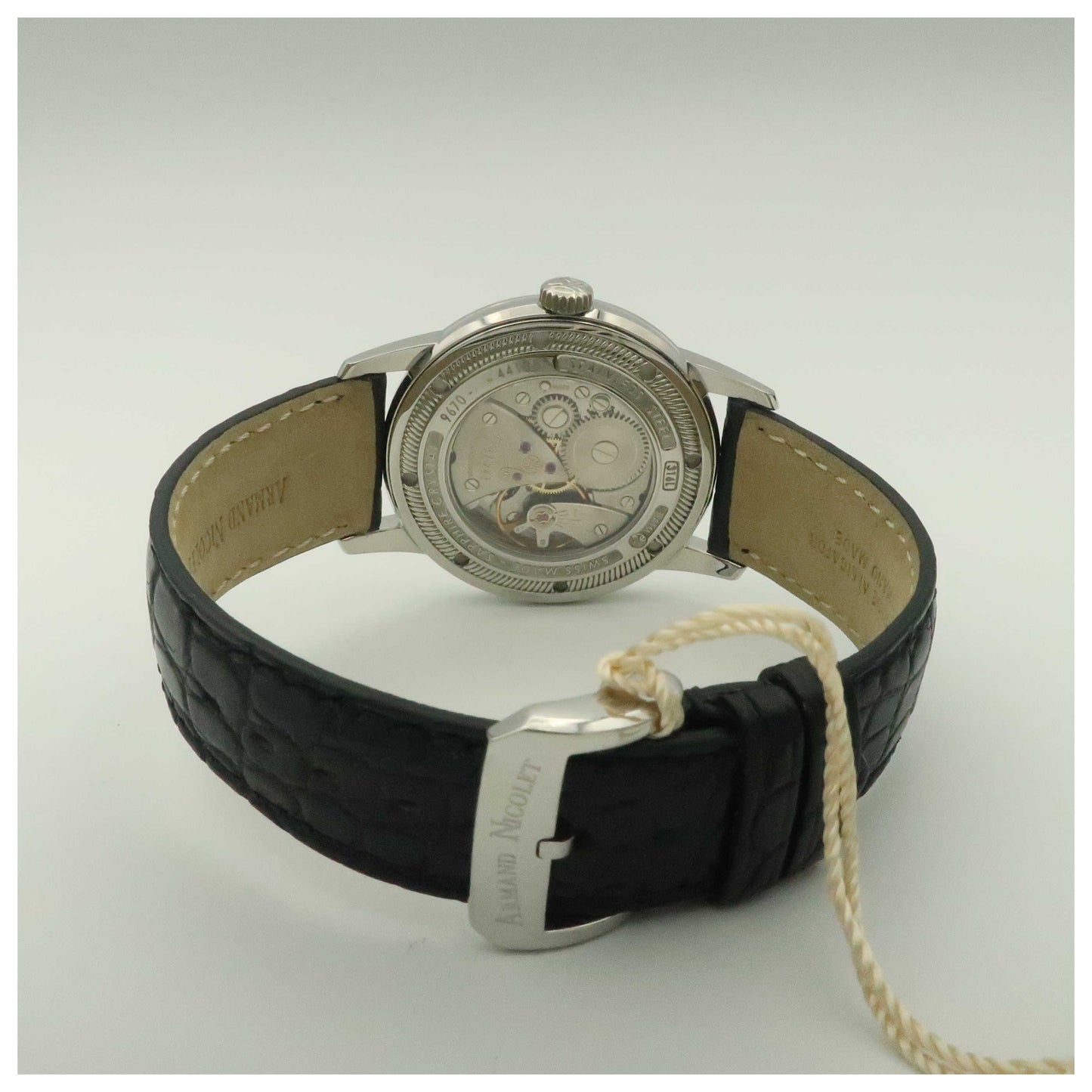 Armand Nicolet L10 Men's Manual-Wind Watch 9670A-BU-P670NR1-SDV - Image #2
