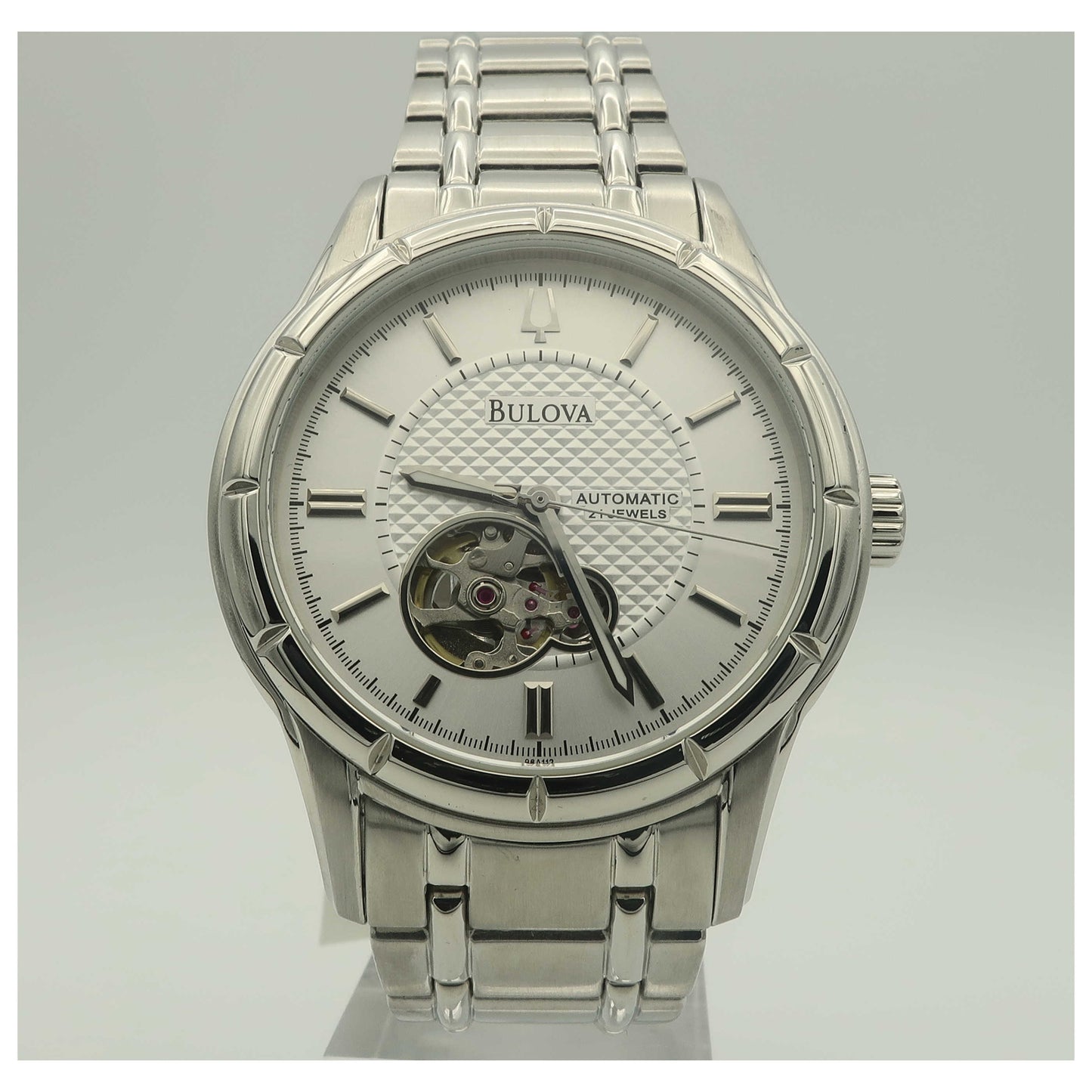 Front view of Bulova BVA Series Men's Automatic Watch 96A112-SD