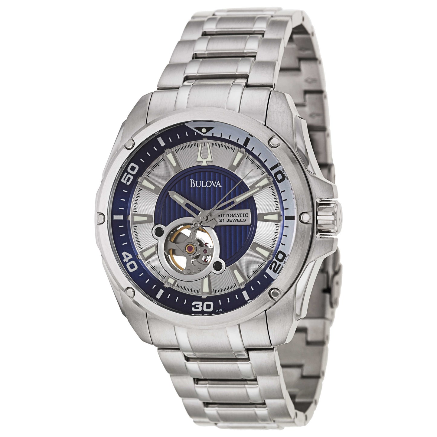 Front view of Bulova BVA Series Men's Automatic Watch 96A137