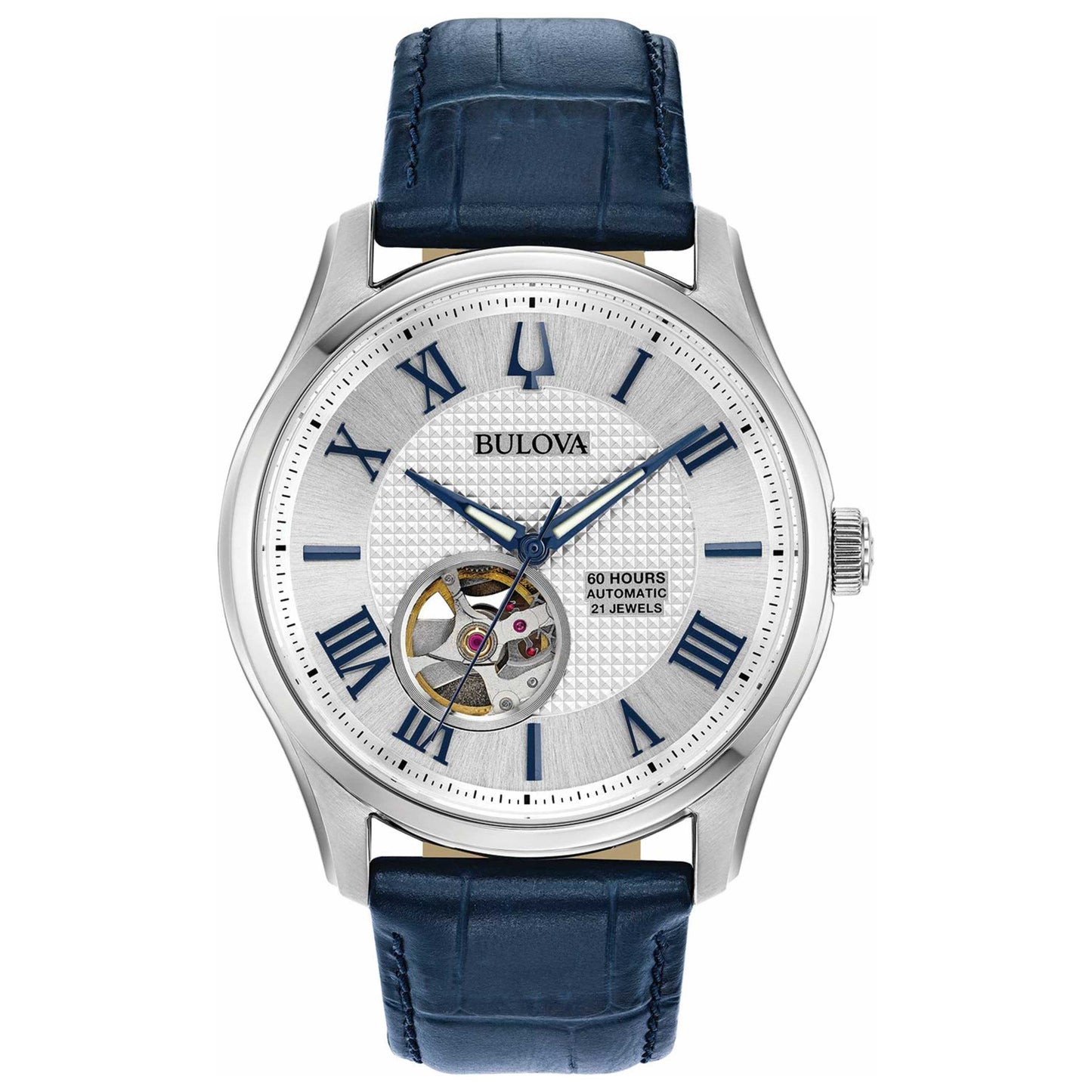 Front view of Bulova Wilton Men's Automatic Watch 96A206