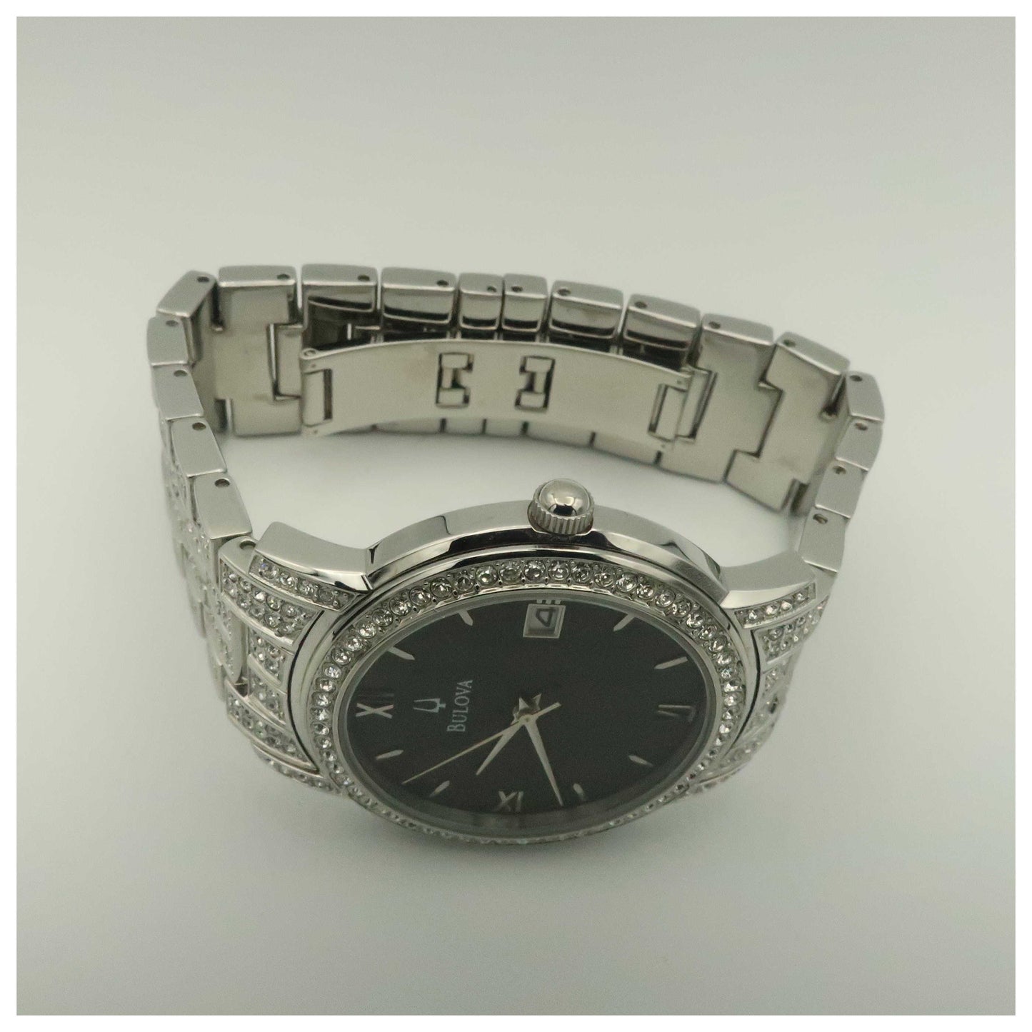 Bulova Crystal Men's Quartz Watch 96B011-PO - Image #8