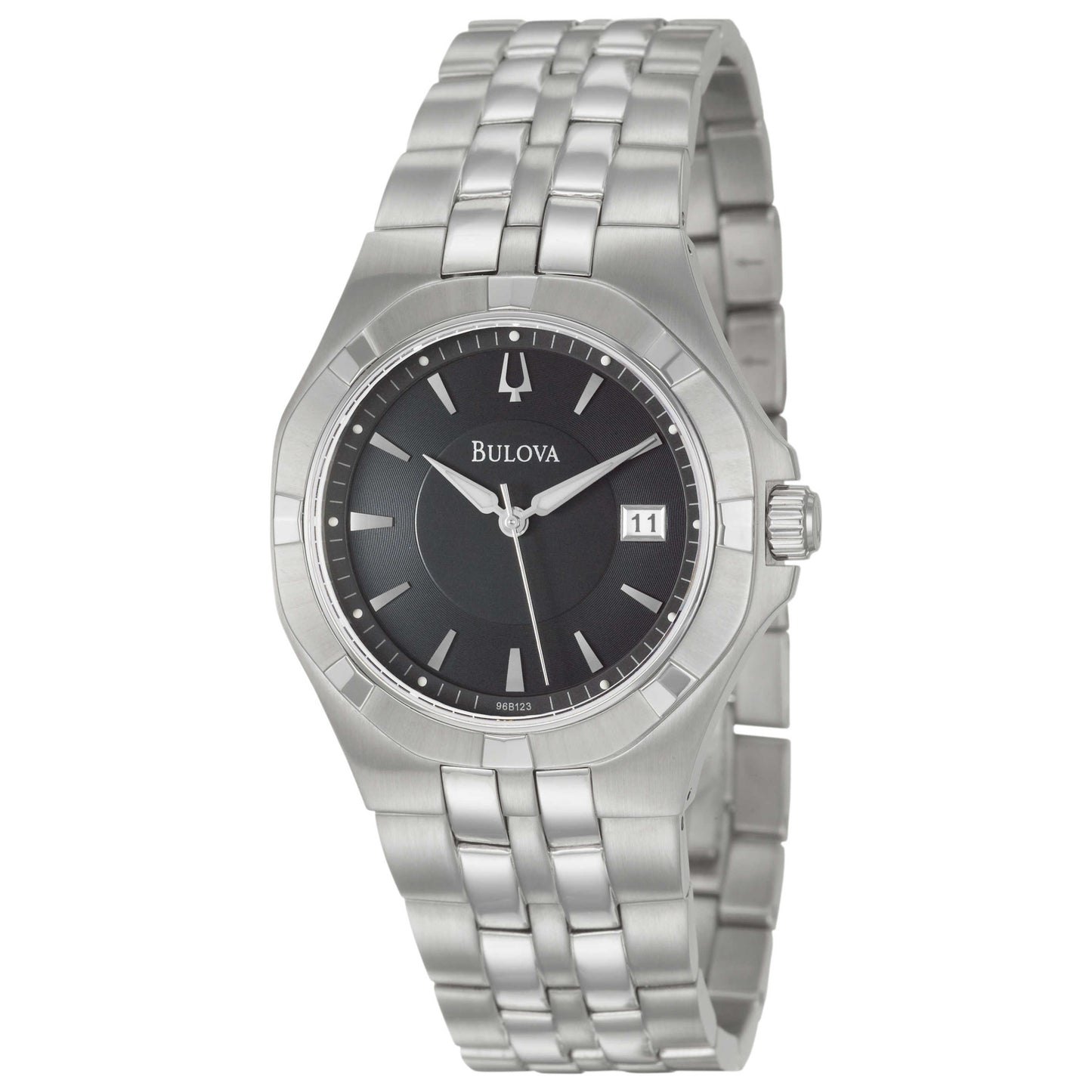 Front view of Bulova Dress Men's Japanese Quartz (Battery-Powered) Watch 96B123
