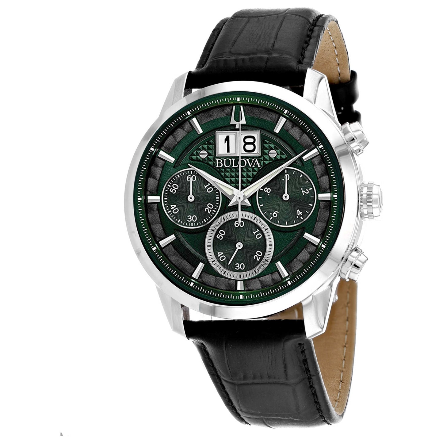 Front view of Bulova Sutton Men's Quartz Watch 96B310