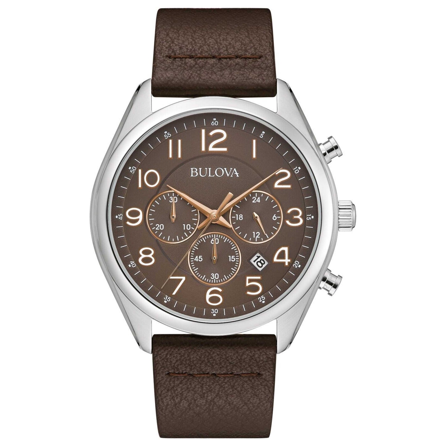 Front view of Bulova Classic Men's Quartz Watch 96B365