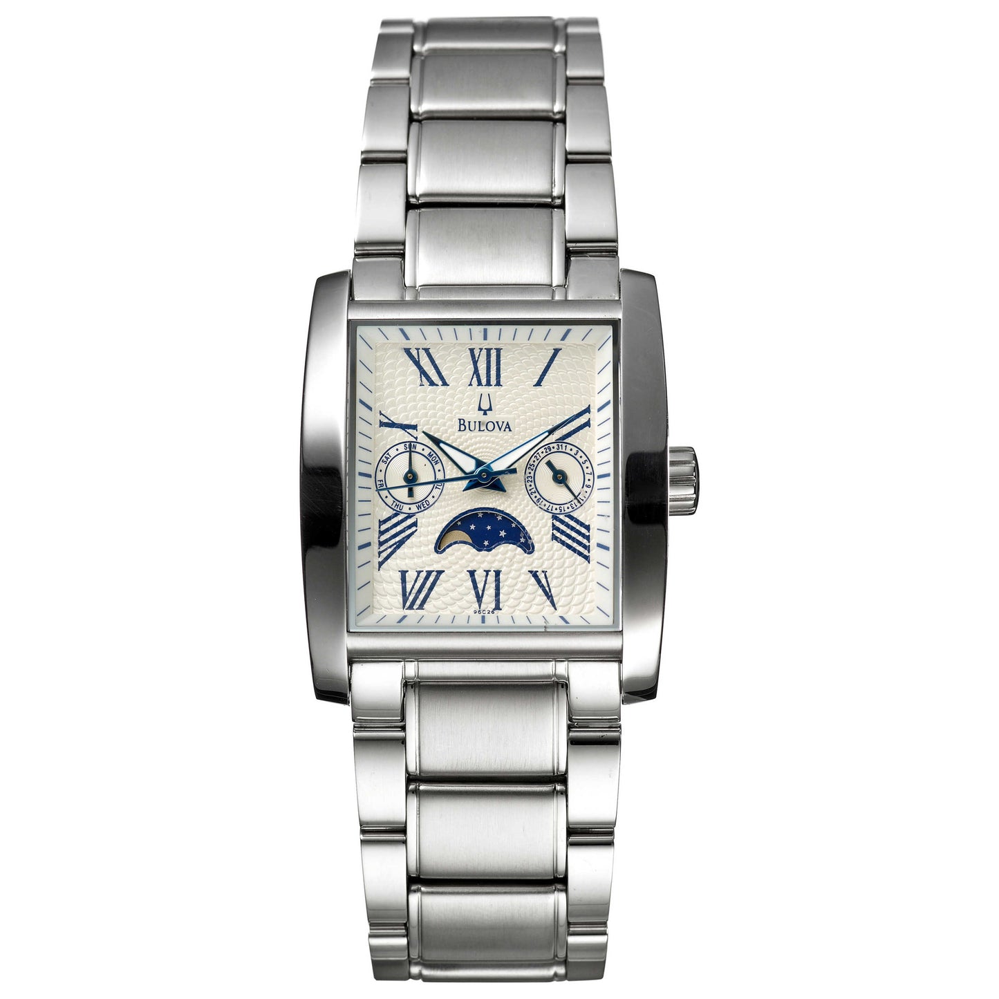 Front view of Bulova Bracelet Men's Quartz Watch 96C26