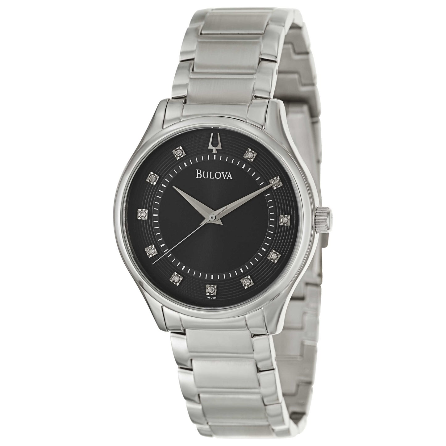 Front view of Bulova Dress Men's Japanese Quartz (Battery-Powered) Watch 96D114