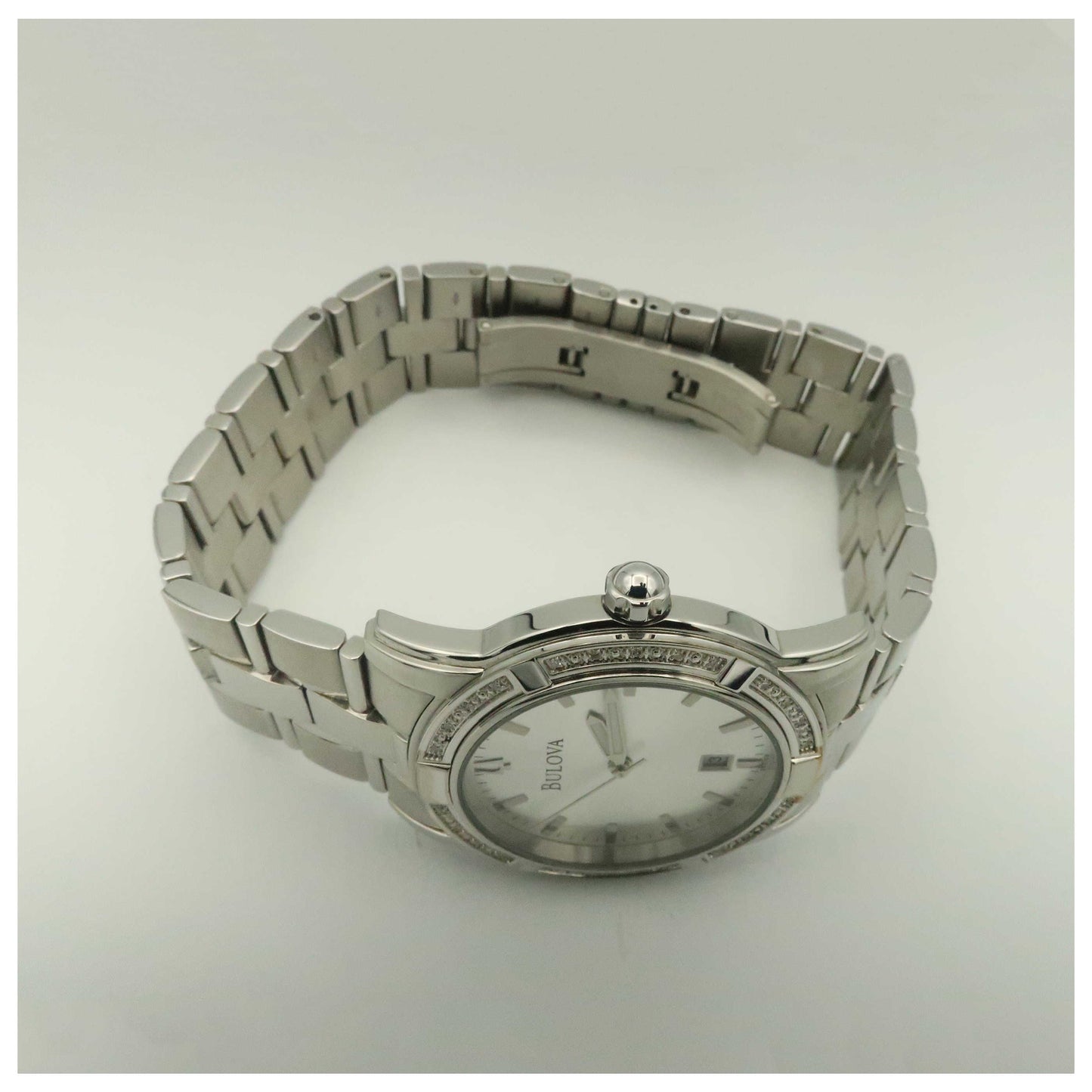 Bulova Diamonds Men's Quartz Watch 96E103-SDV - Image #8