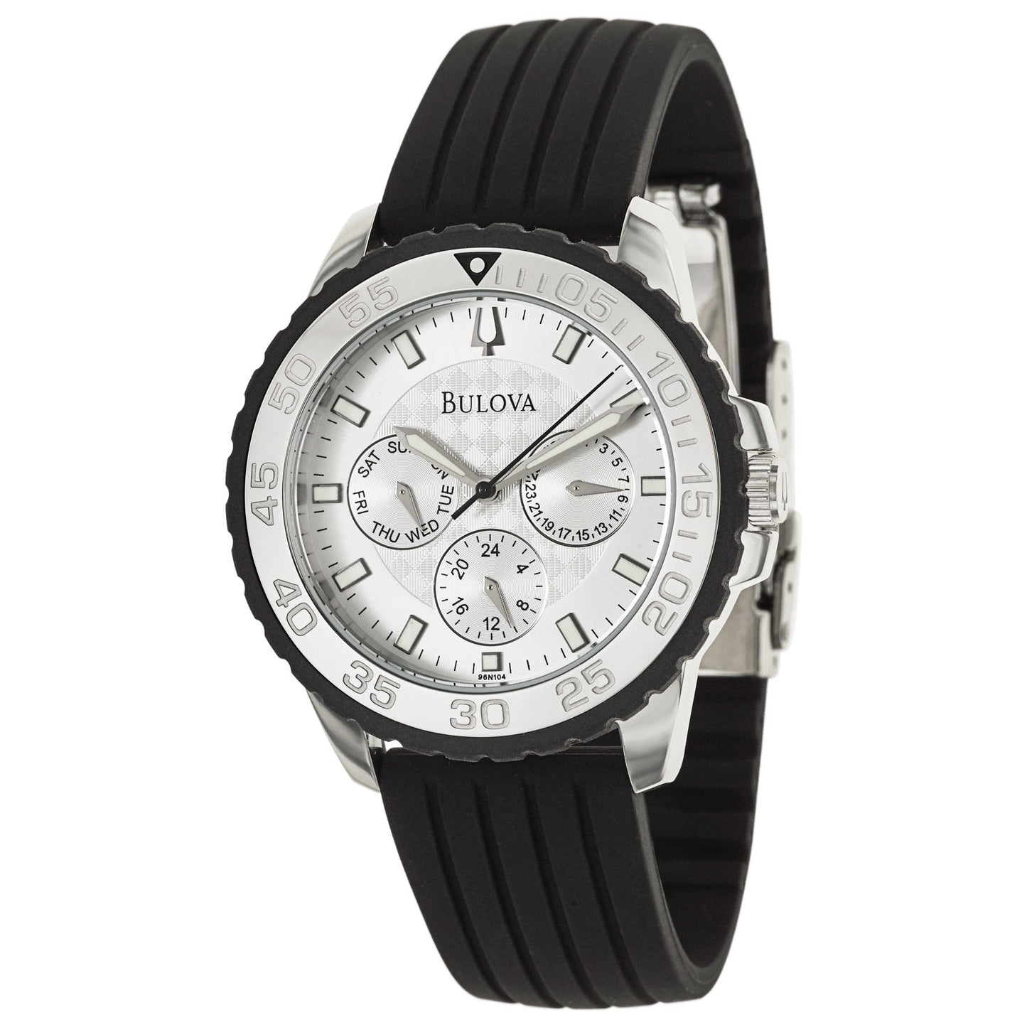 Front view of Bulova Sport Men's Japanese Quartz (Battery-Powered) Watch 96N104
