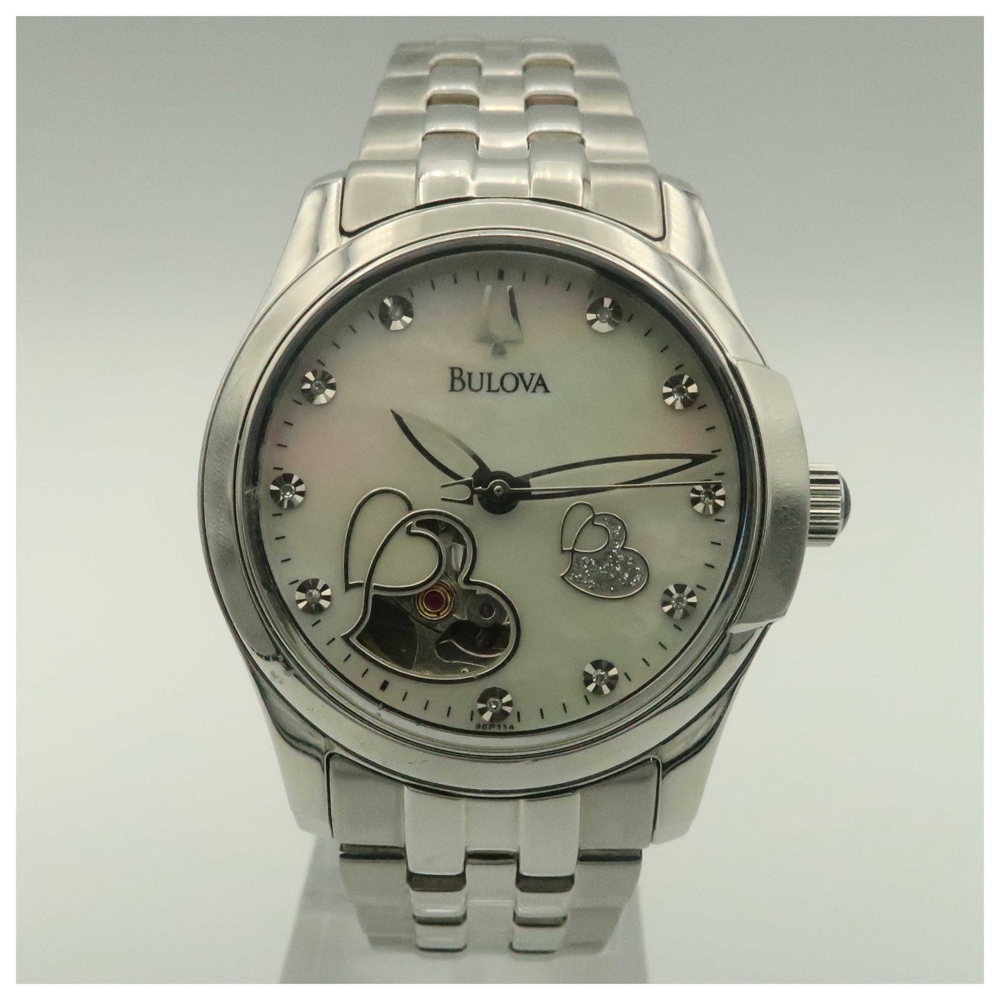 Front view of Bulova BVA Series Women's Automatic Watch 96P114-PO