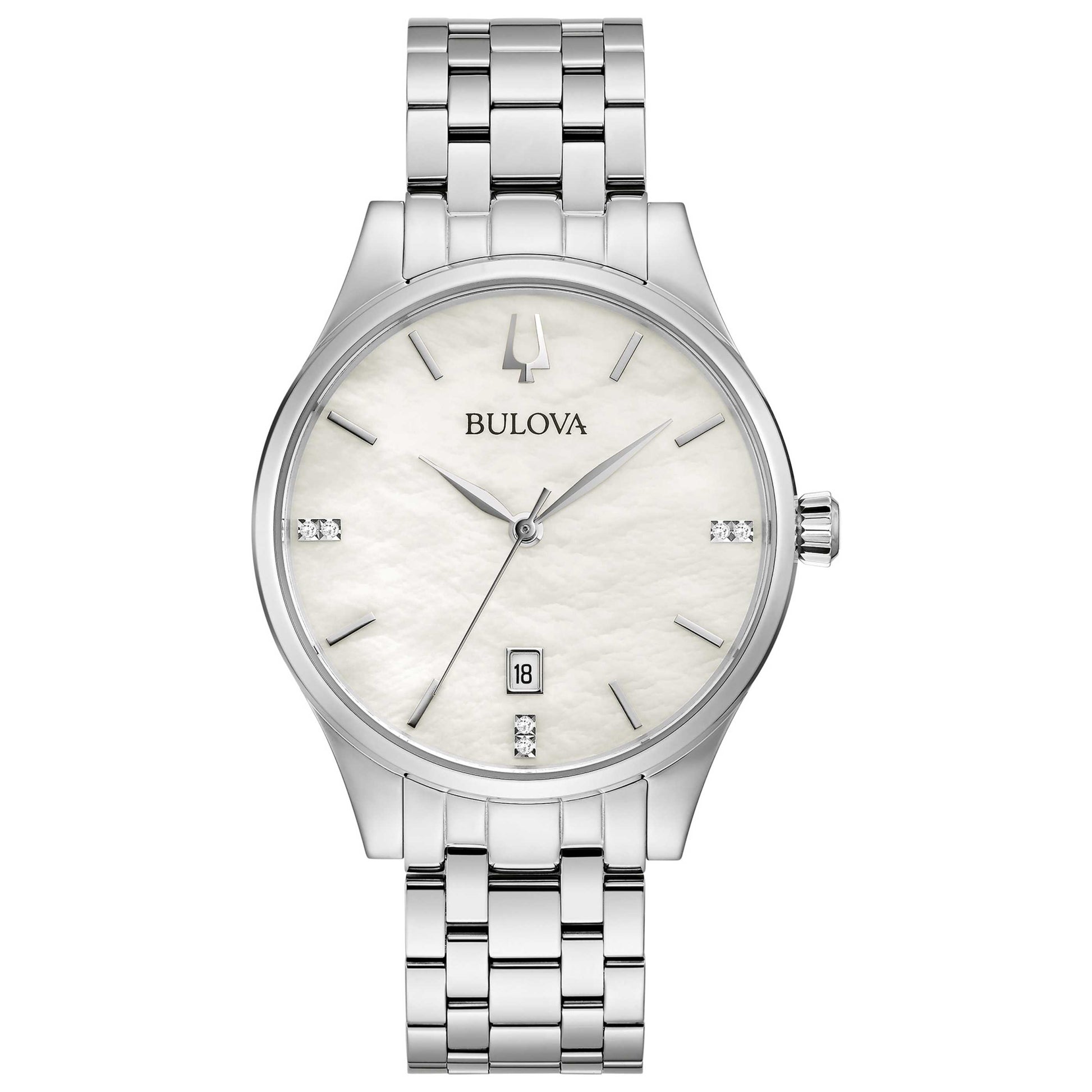 Front view of Bulova Classic Women's Quartz Watch 96P220